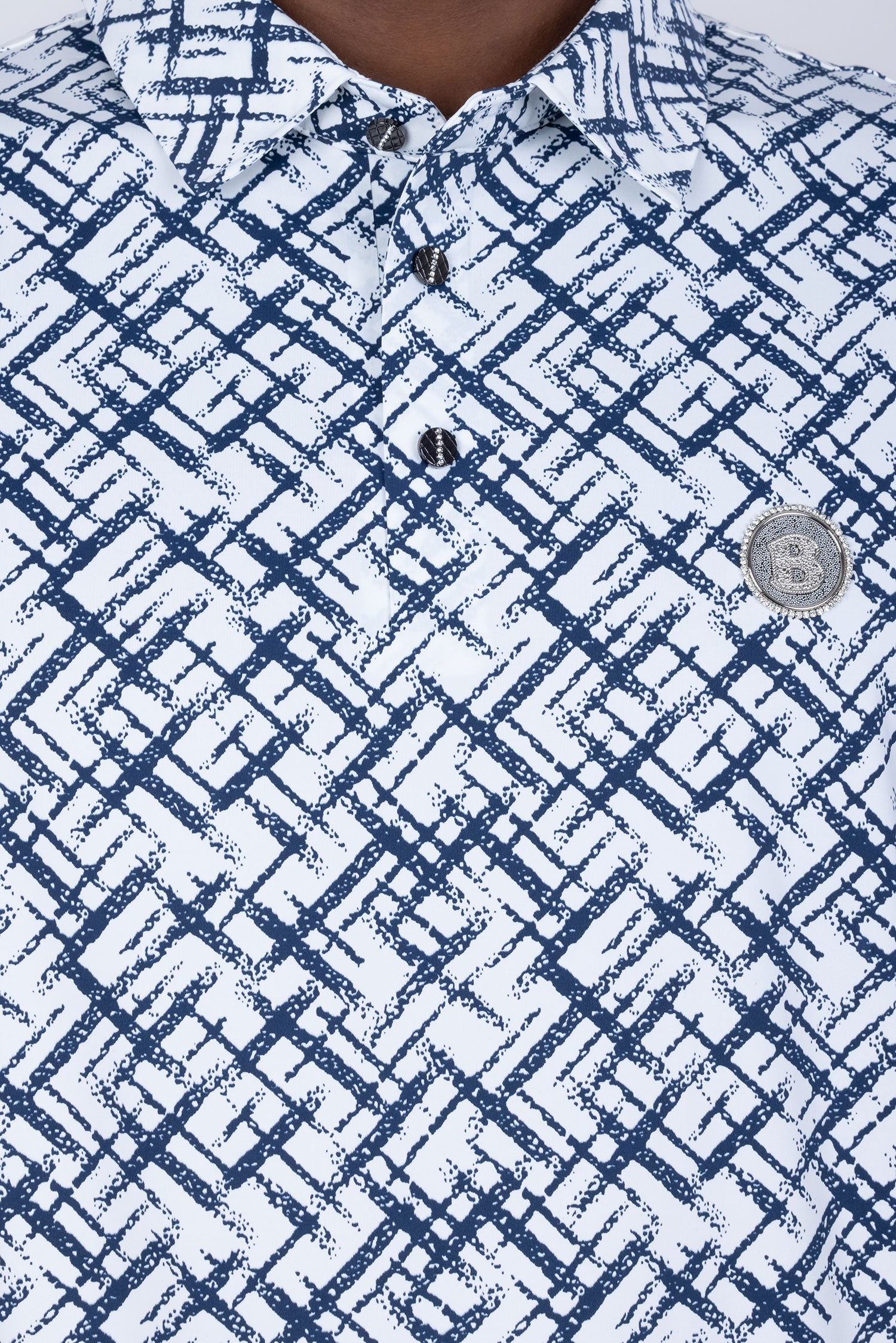 Unter Geometric Polo Shirt