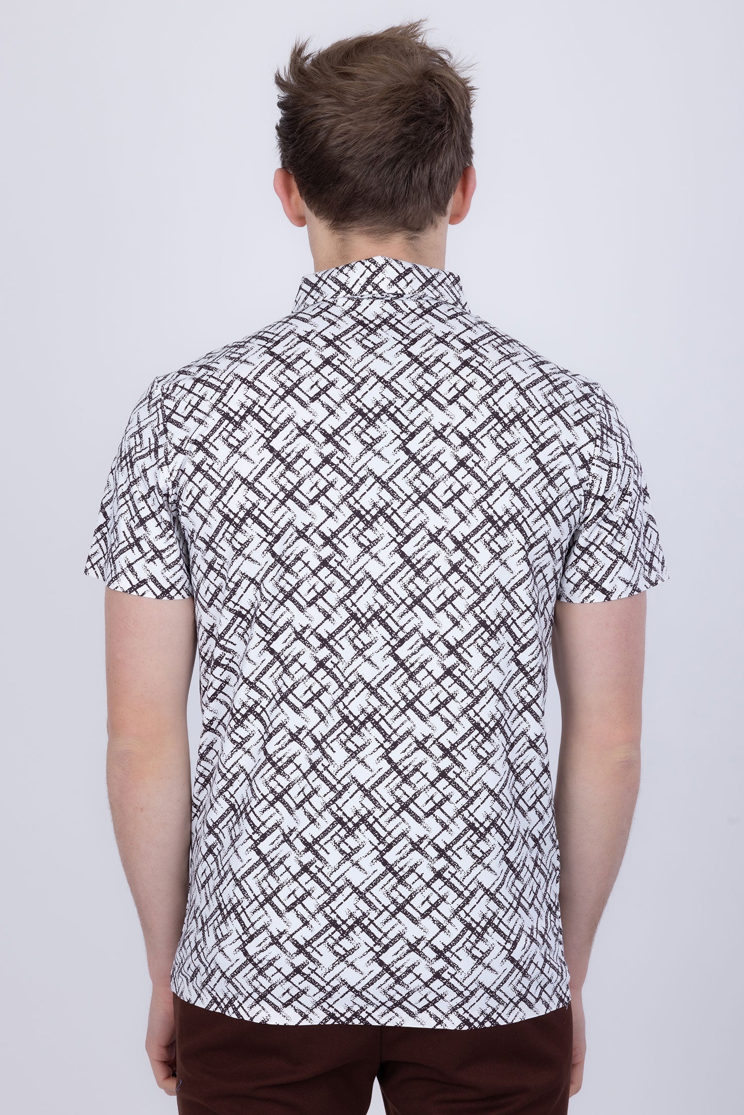 Unter Geometric Polo Shirt