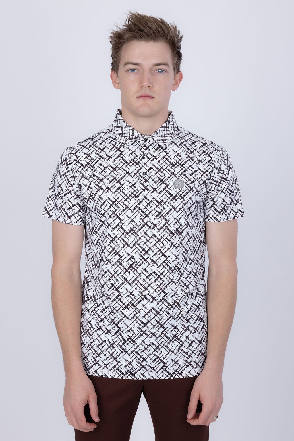 Unter Geometric Polo Shirt