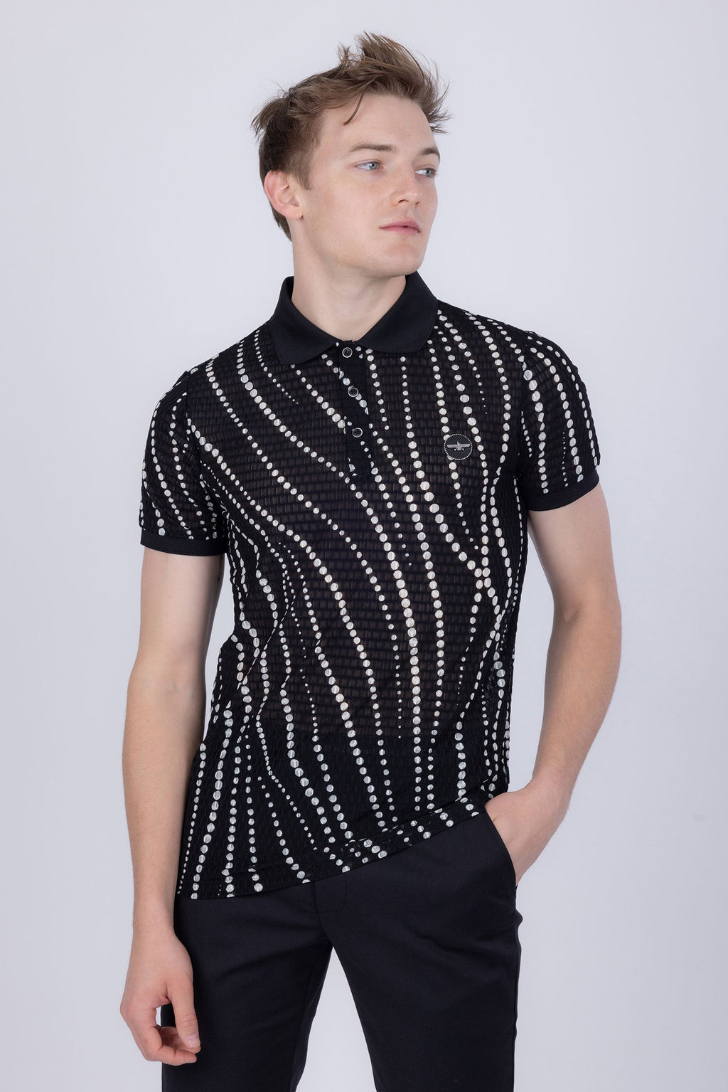 Lisbon Polka Dots Polo Shirt