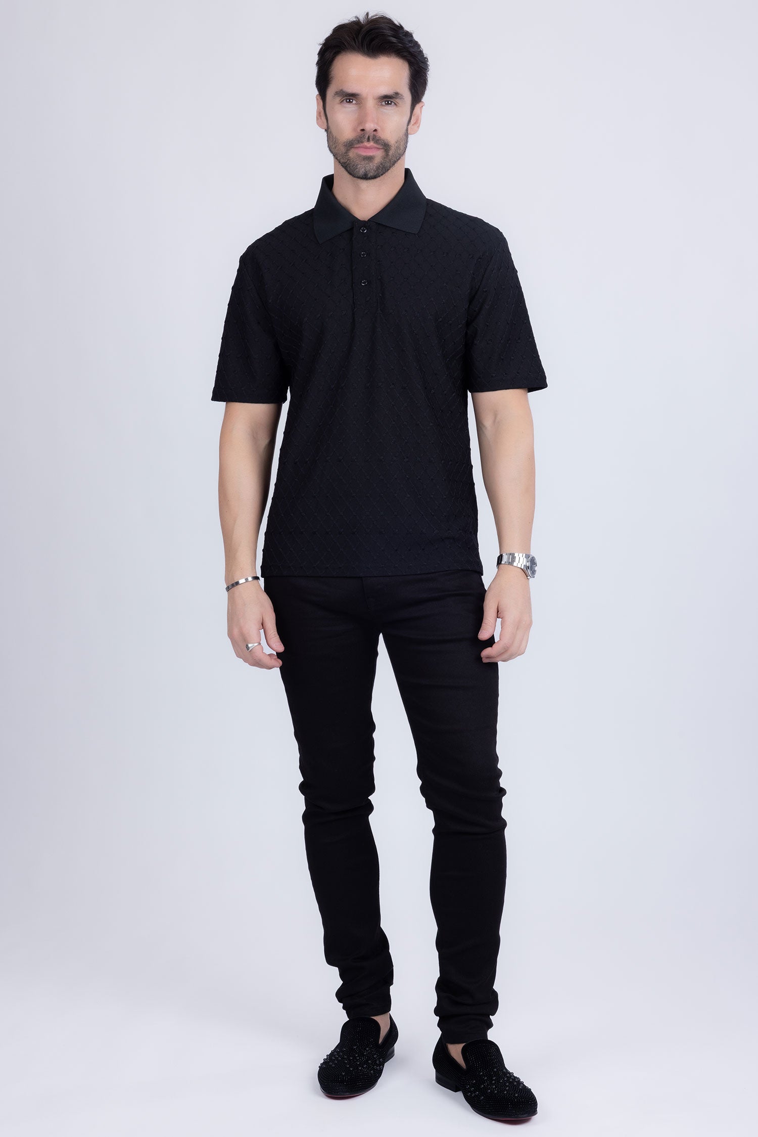 Sydney Geometric Polo Shirt