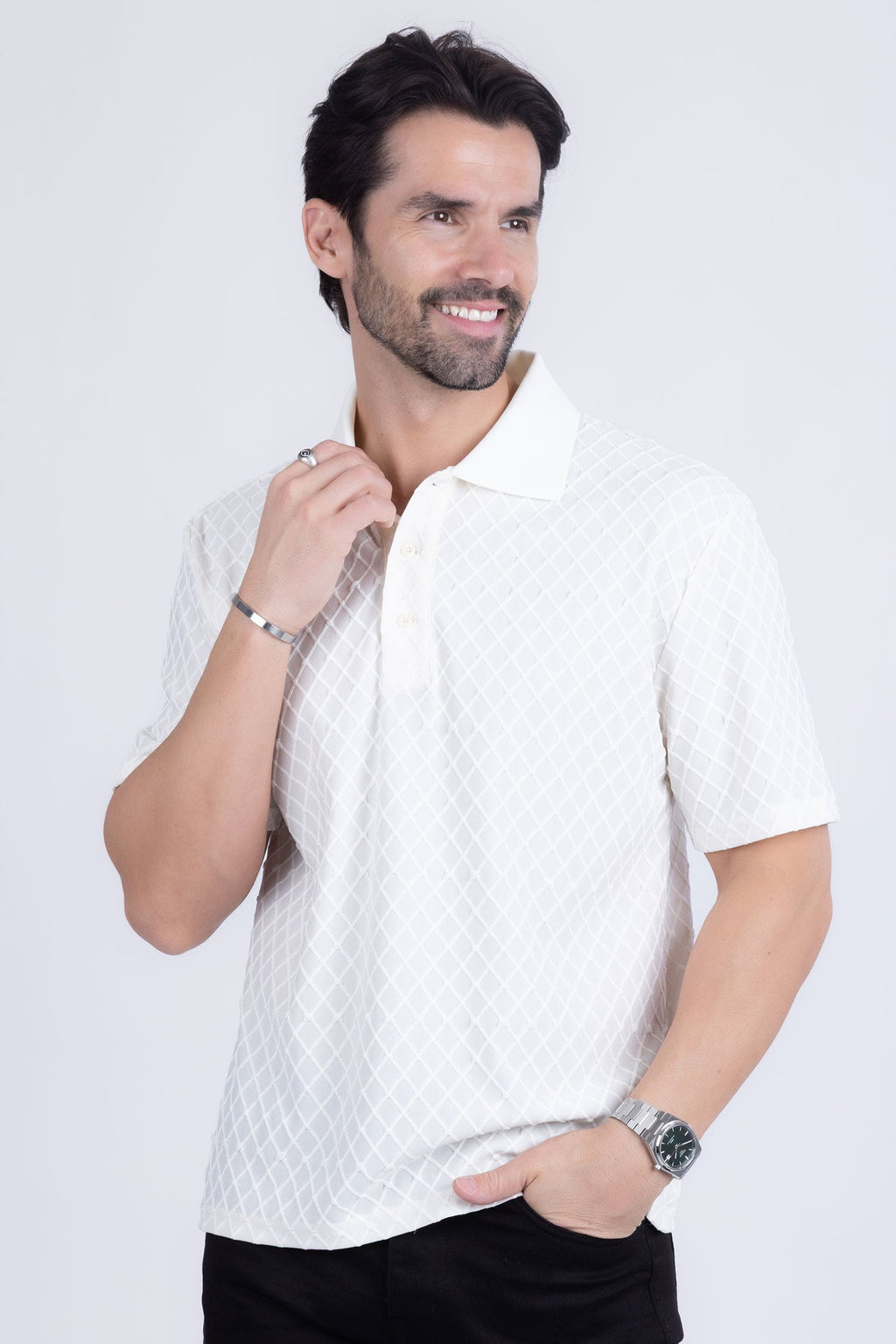 Sydney Geometric Polo Shirt