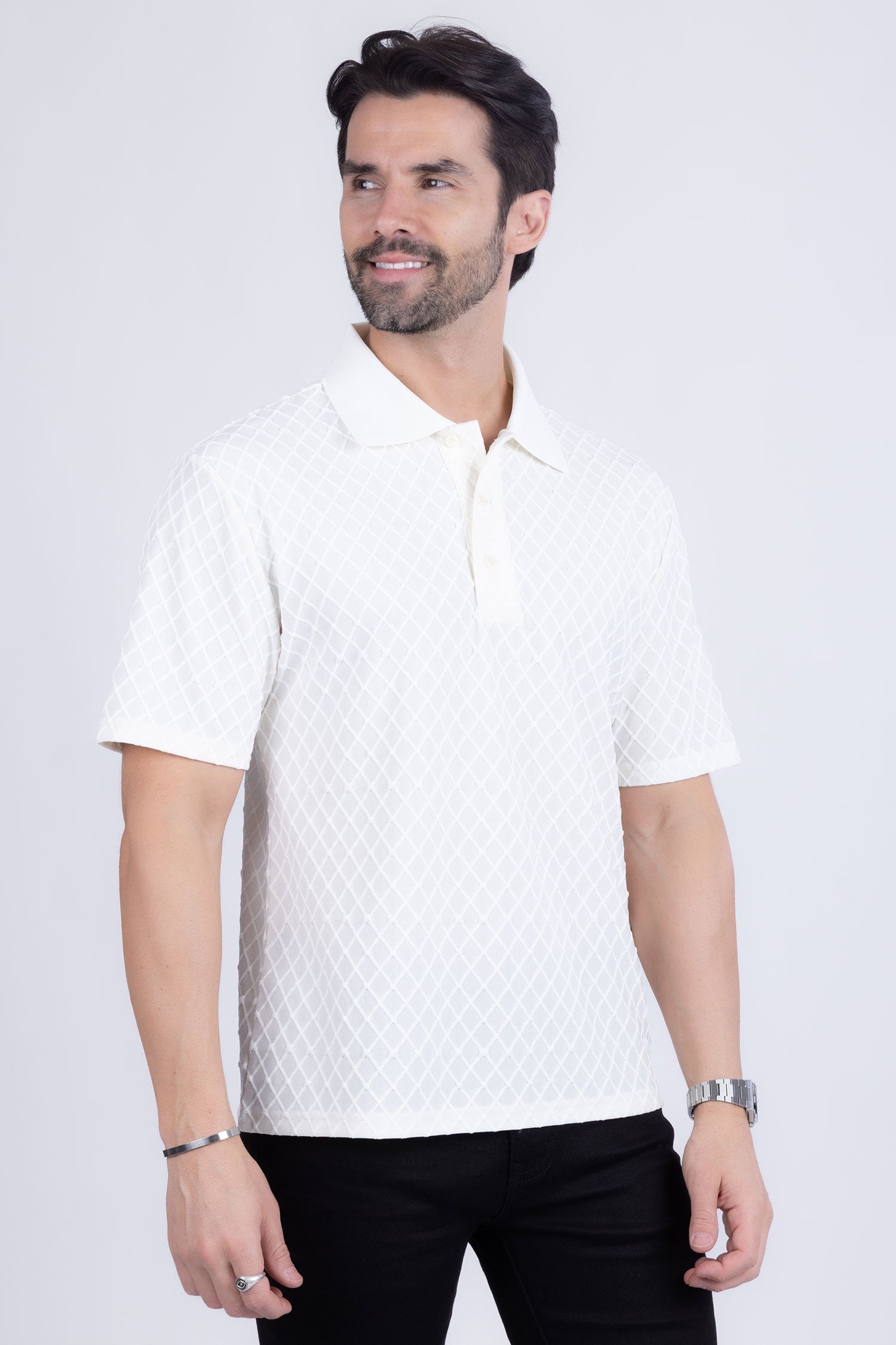 Sydney Geometric Polo Shirt