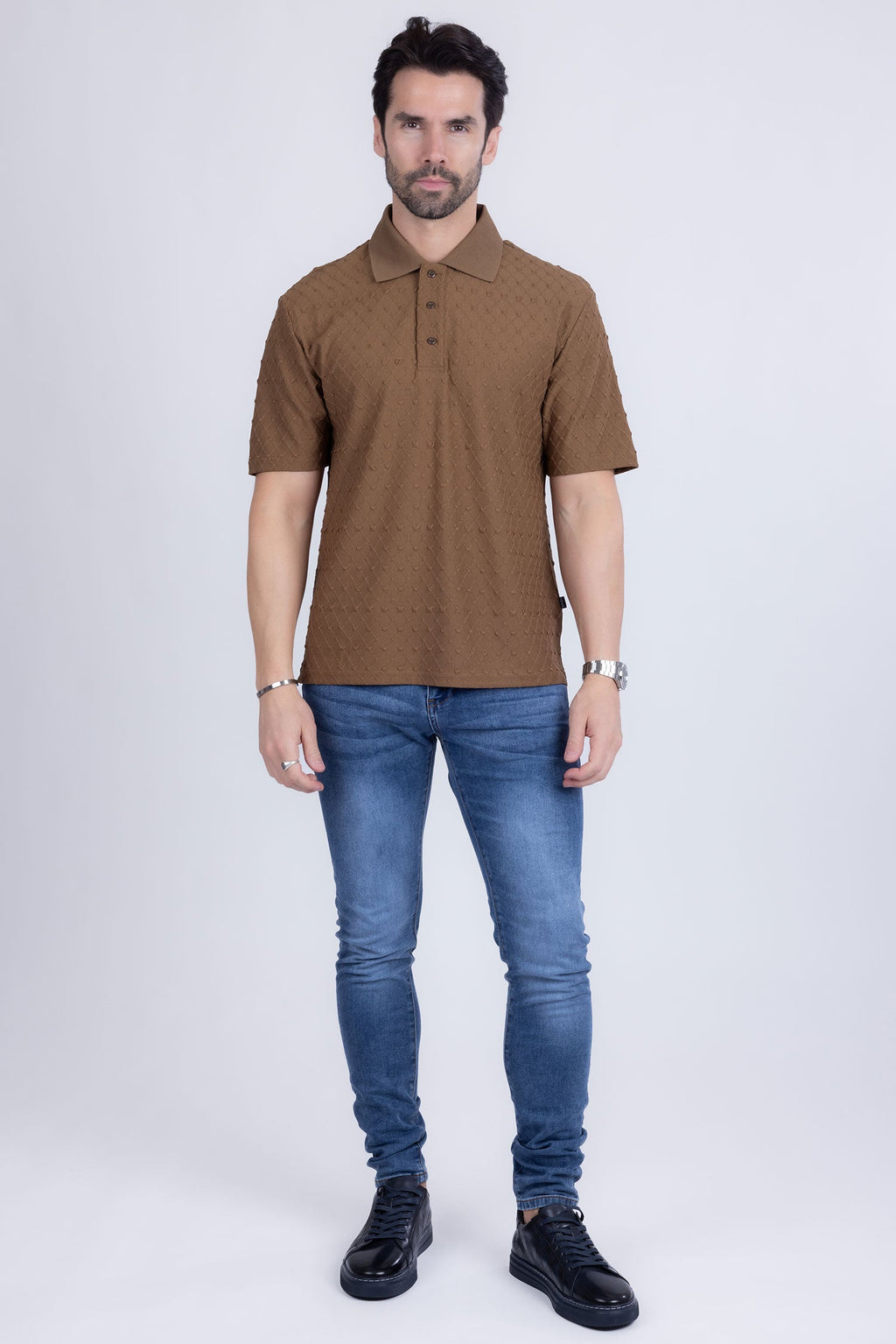 Sydney Geometric Polo Shirt