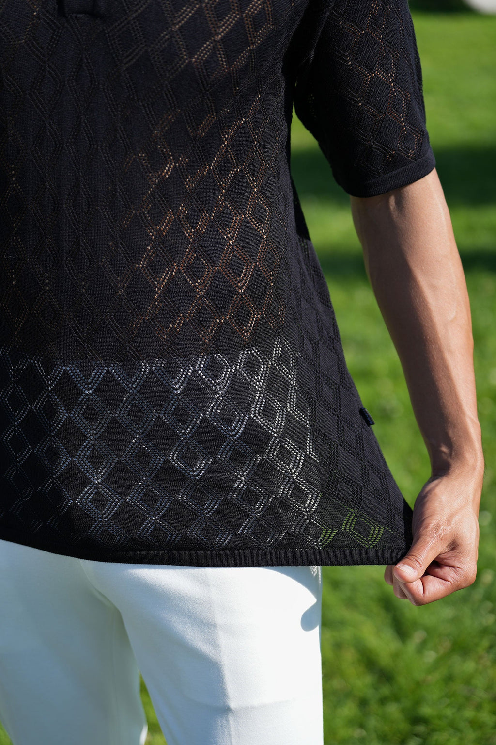 Lagos Geometric Polo Shirt