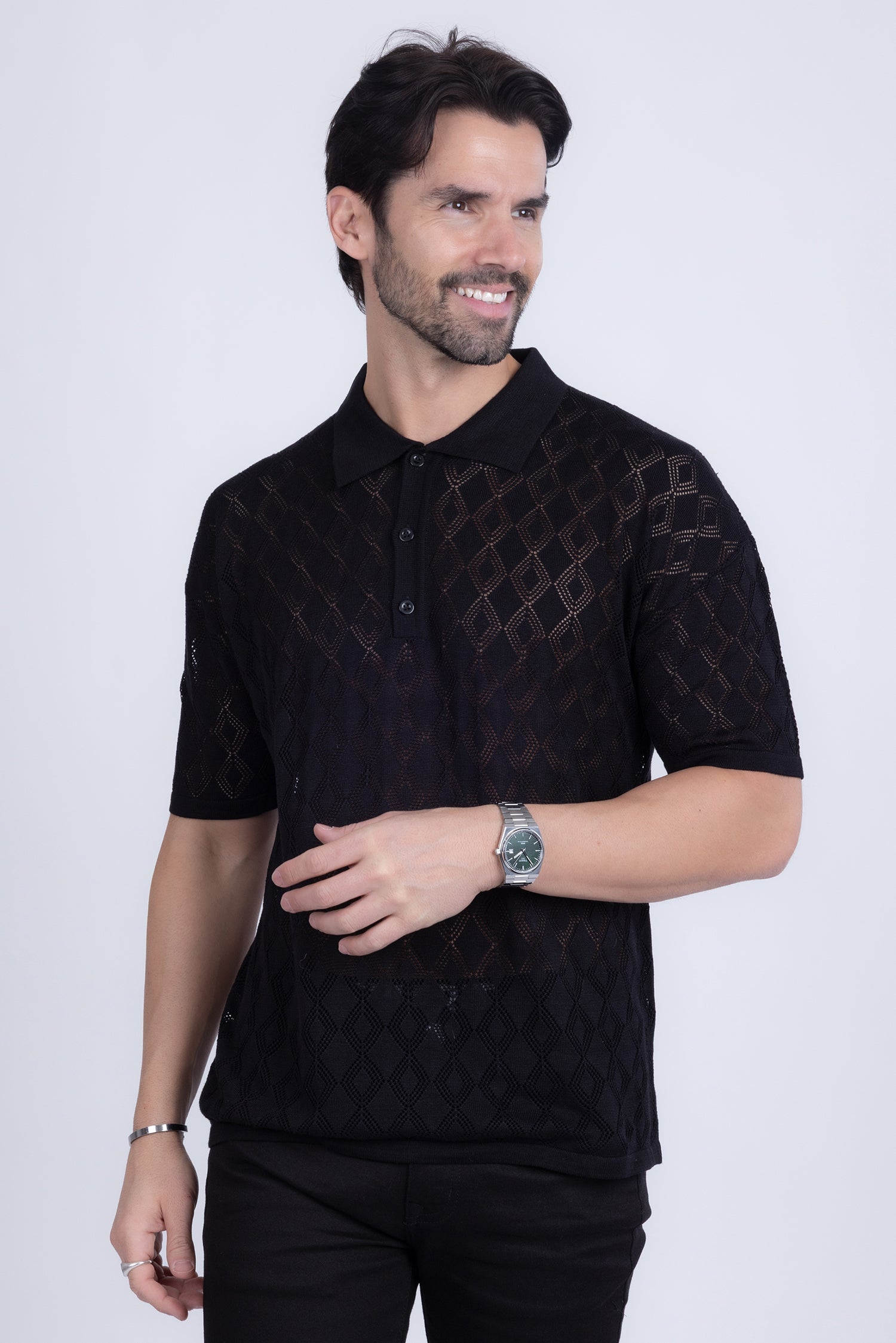 Lagos Geometric Polo Shirt