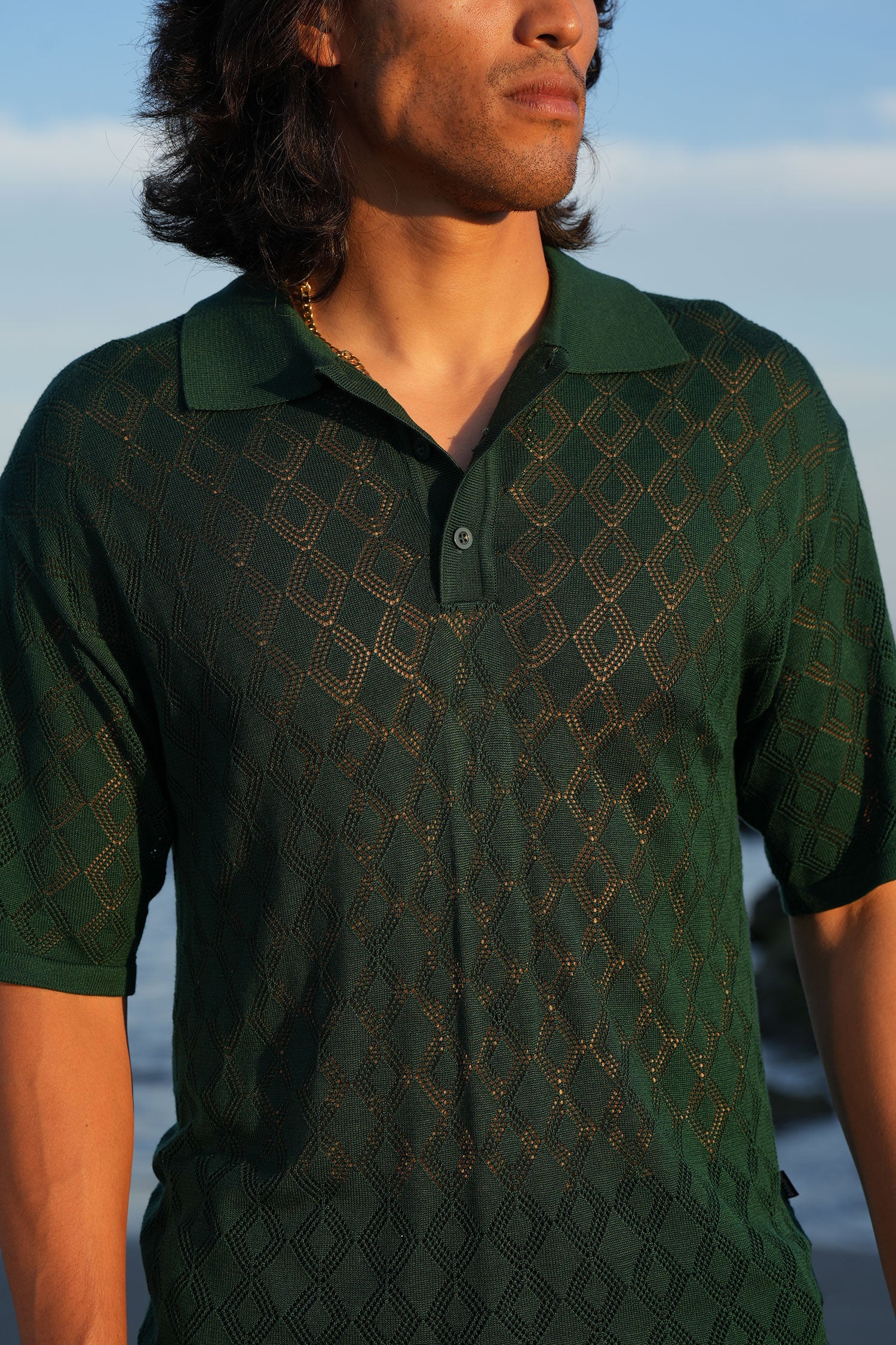 Lagos Geometric Polo Shirt