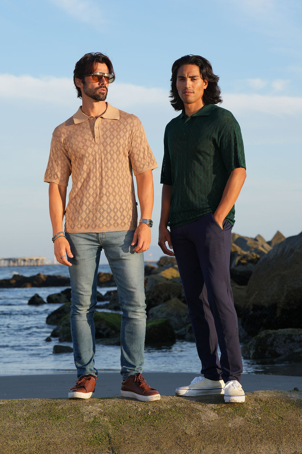 Lagos Geometric Polo Shirt