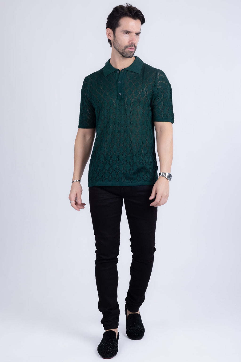 Lagos Geometric Polo Shirt