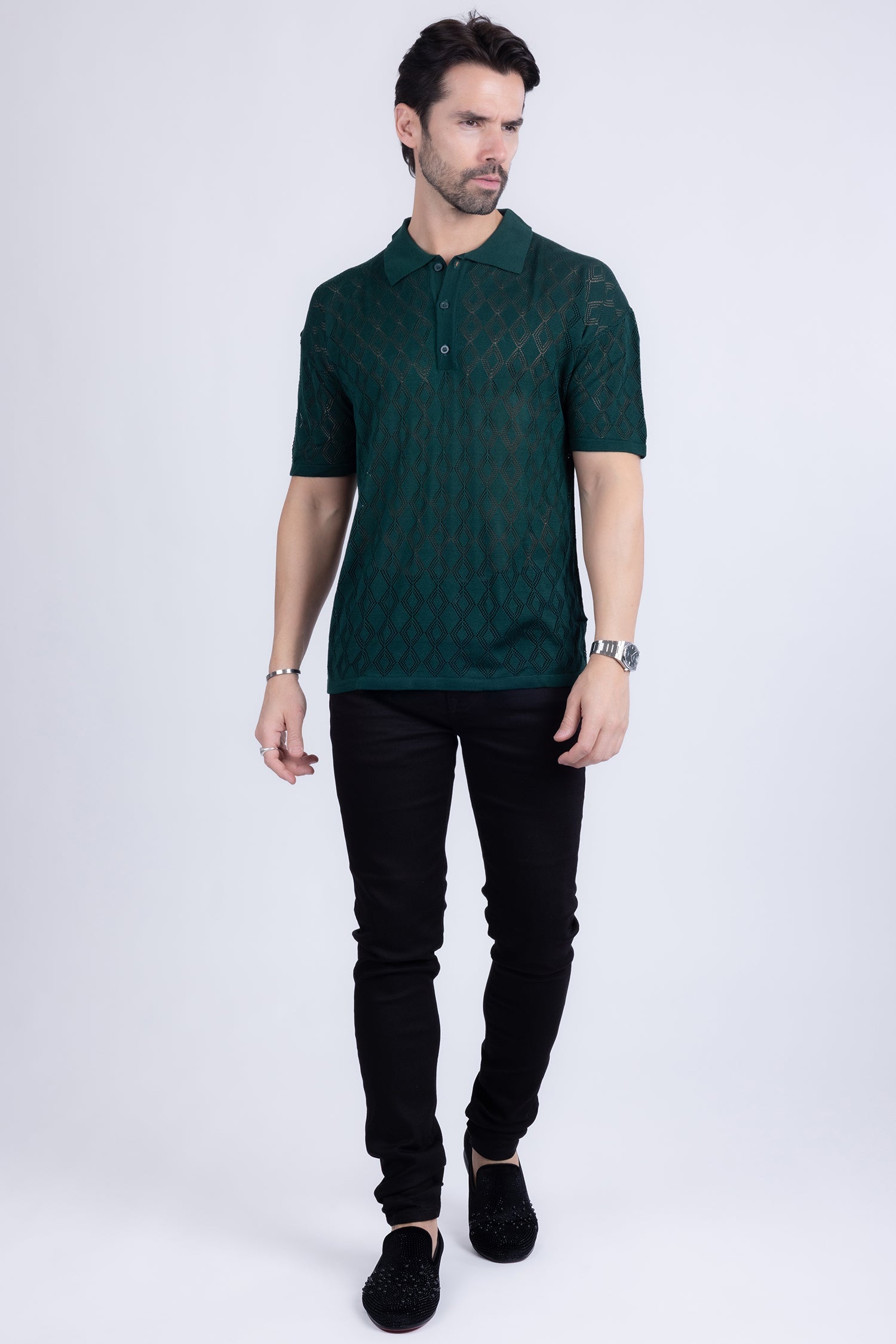 Lagos Geometric Polo Shirt