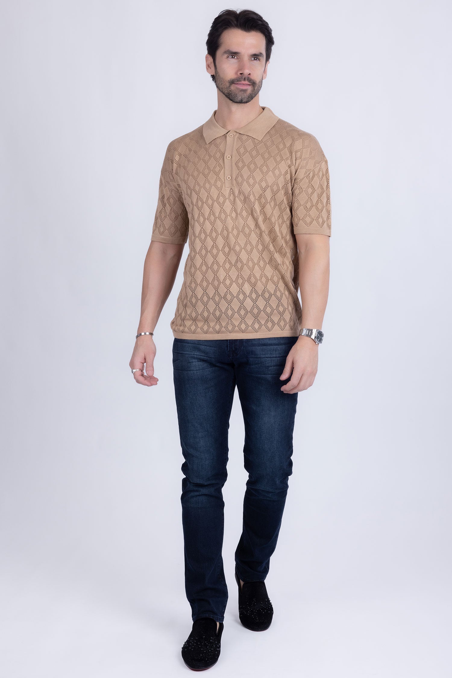 Lagos Geometric Polo Shirt