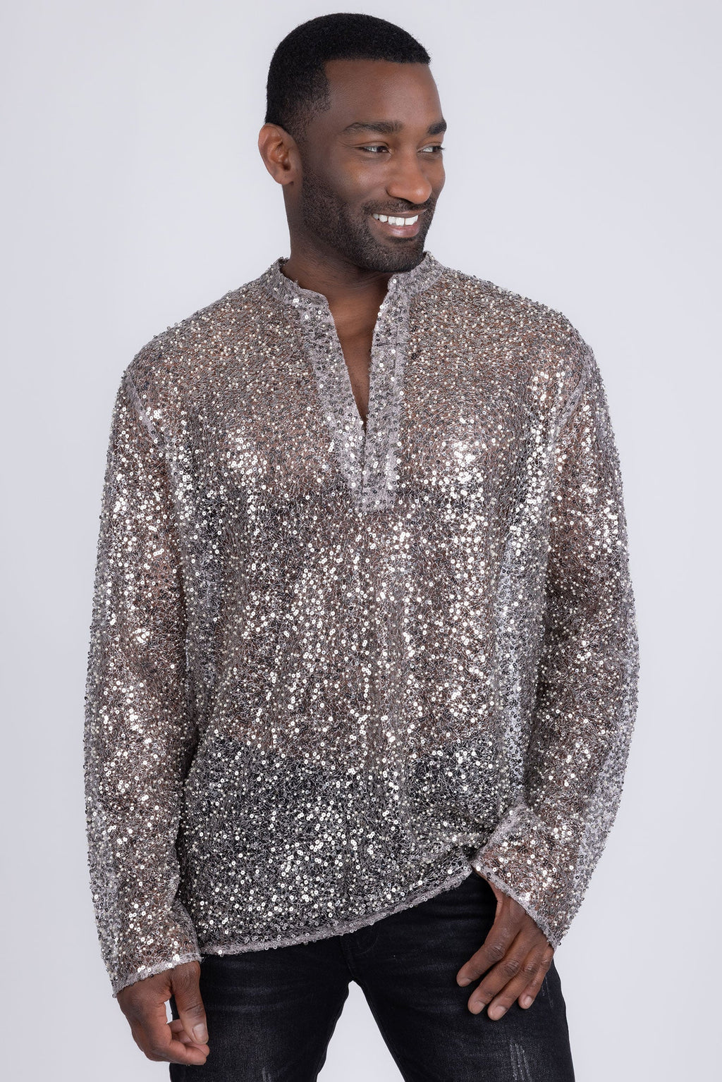 Chella Sequin Long Sleeve Shirt