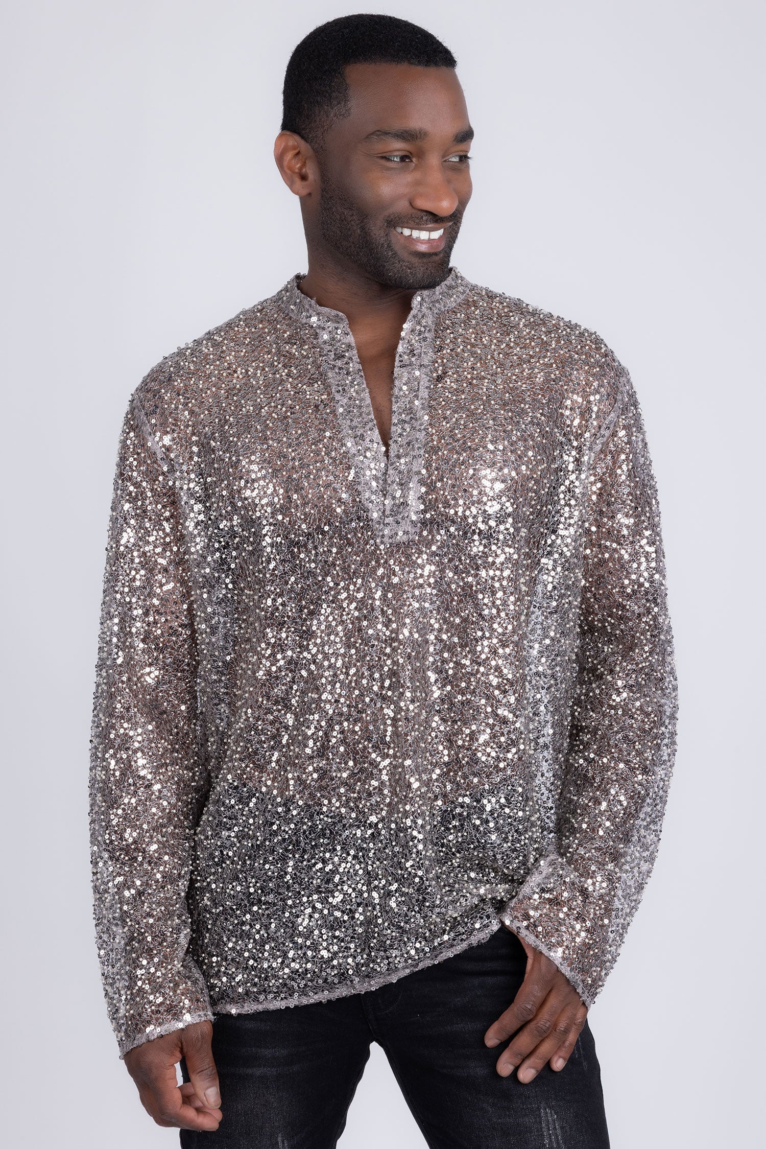 Chella Sequin Long Sleeve Shirt