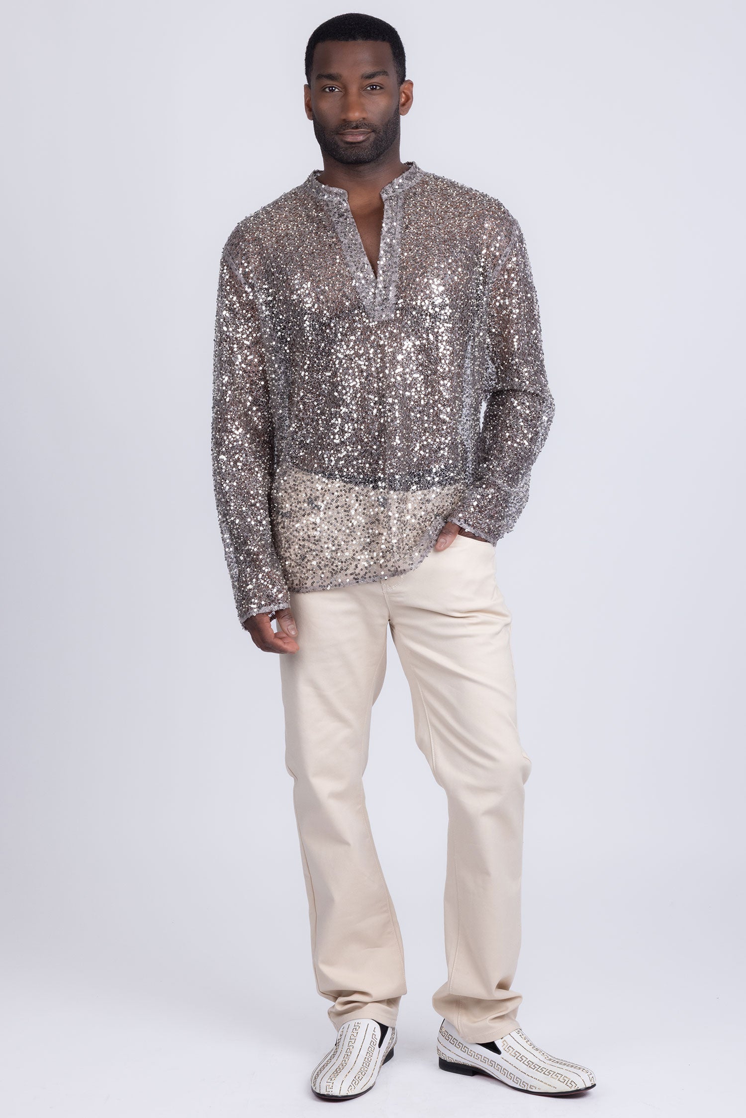 Chella Sequin Long Sleeve Shirt