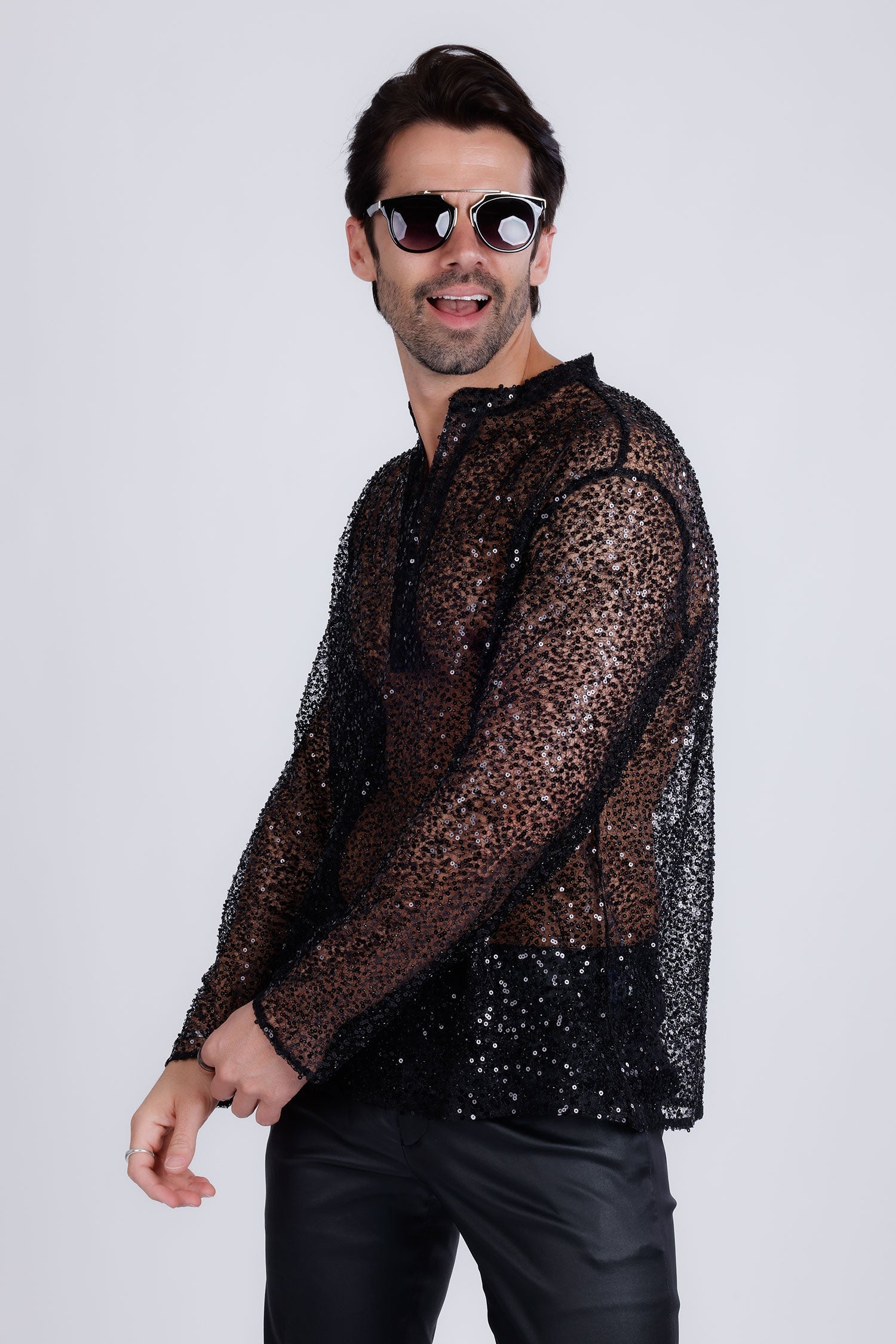 Chella Sequin Long Sleeve Shirt