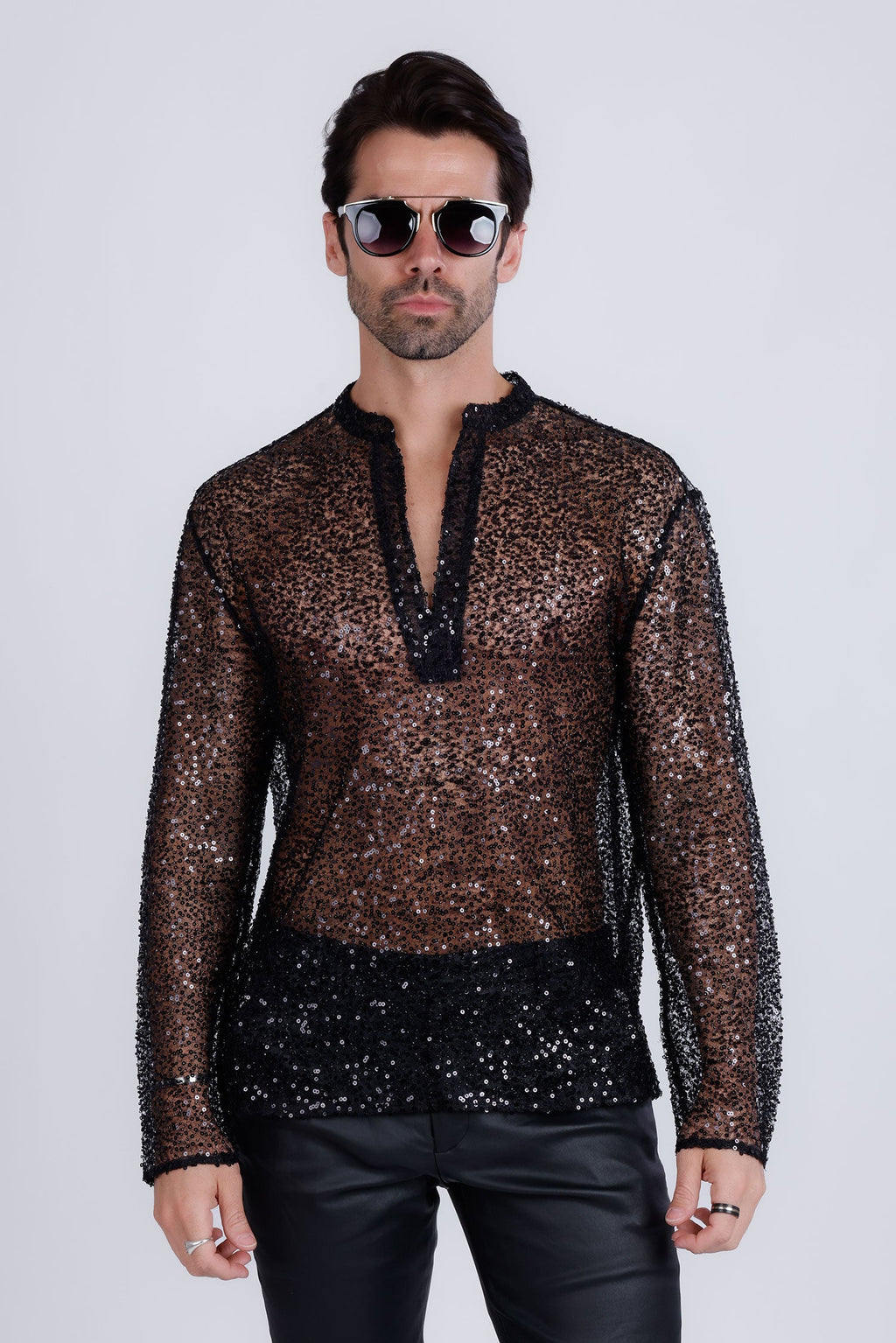 Chella Sequin Long Sleeve Shirt