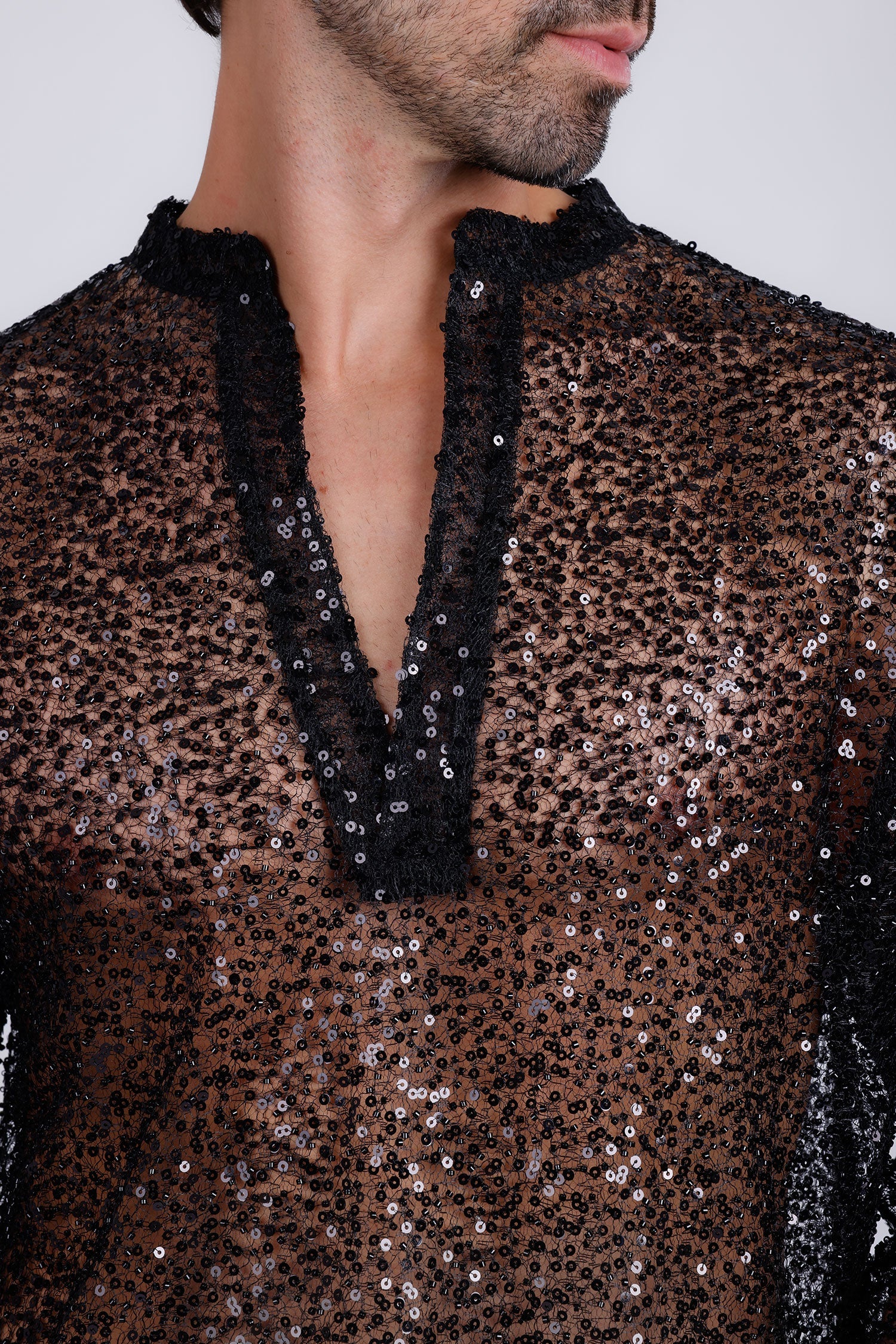Chella Sequin Long Sleeve Shirt