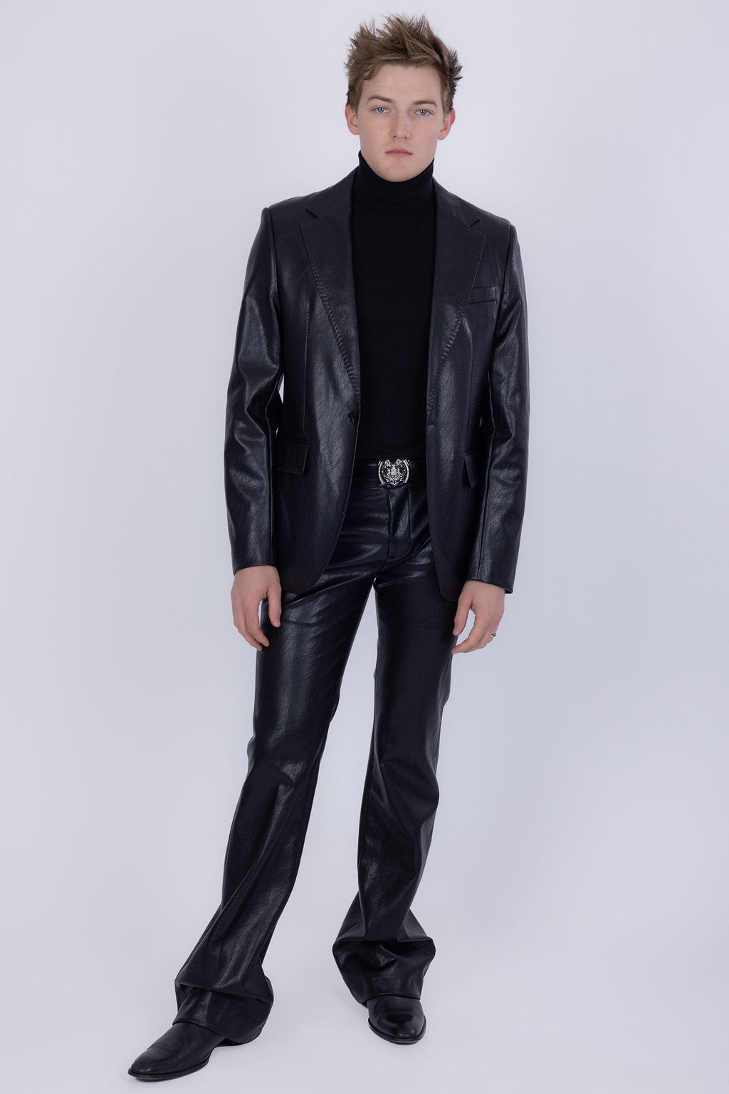Dalian Faux Leather Suit