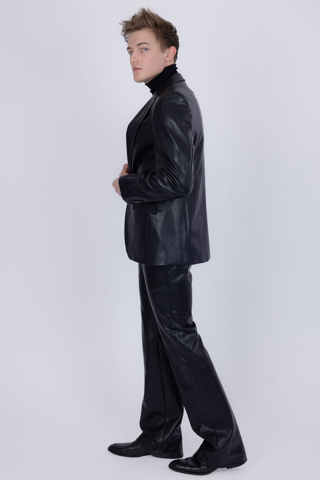 Dalian Faux Leather Suit