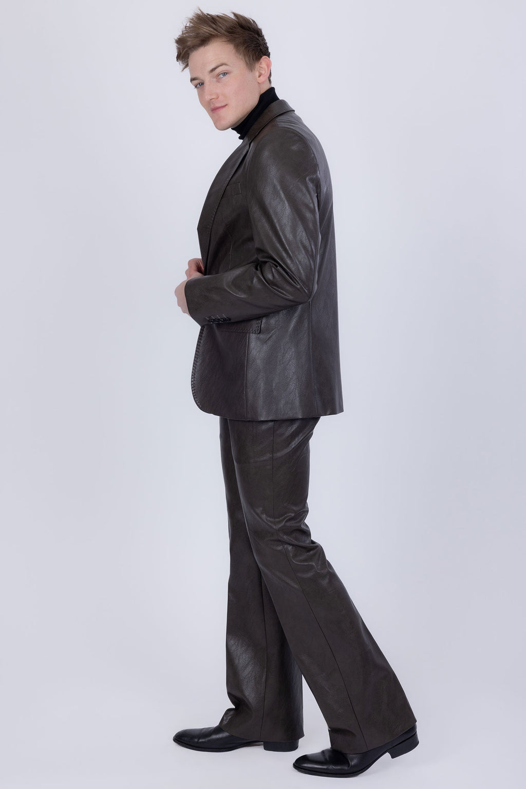 Dalian Faux Leather Suit