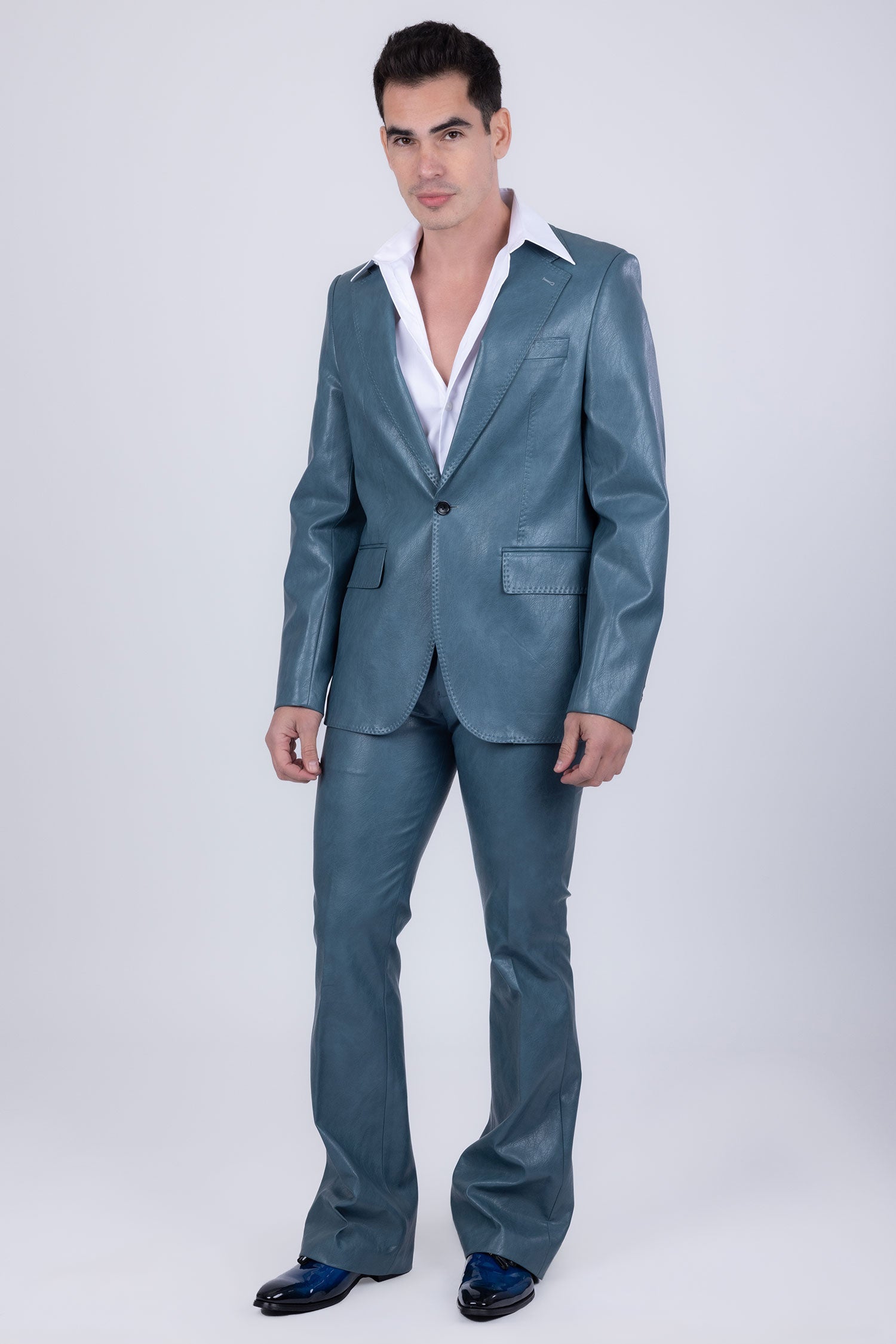 Dalian Faux Leather Suit