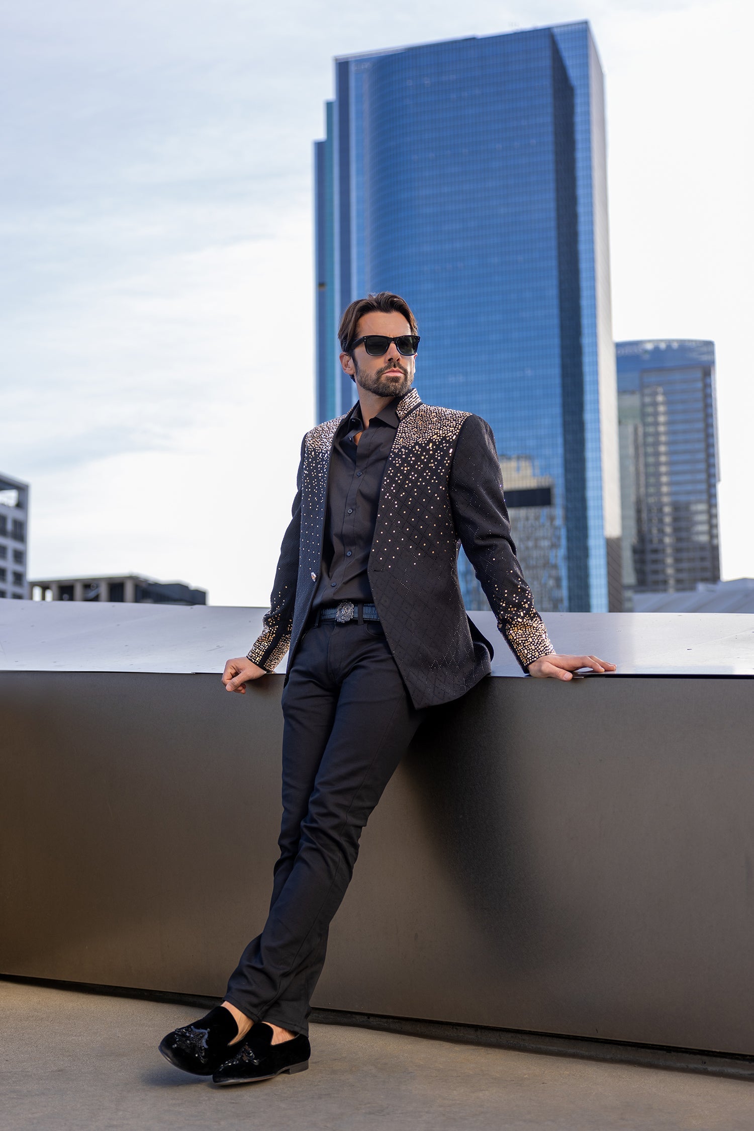 Trivon Rhinestone Blazer