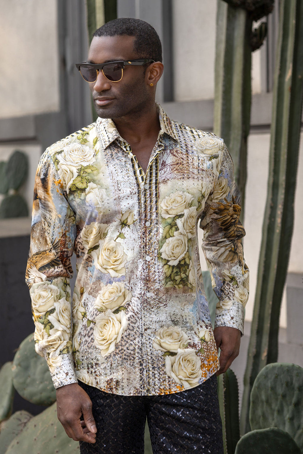 Breezelet Rhinestone Long Sleeve Shirt