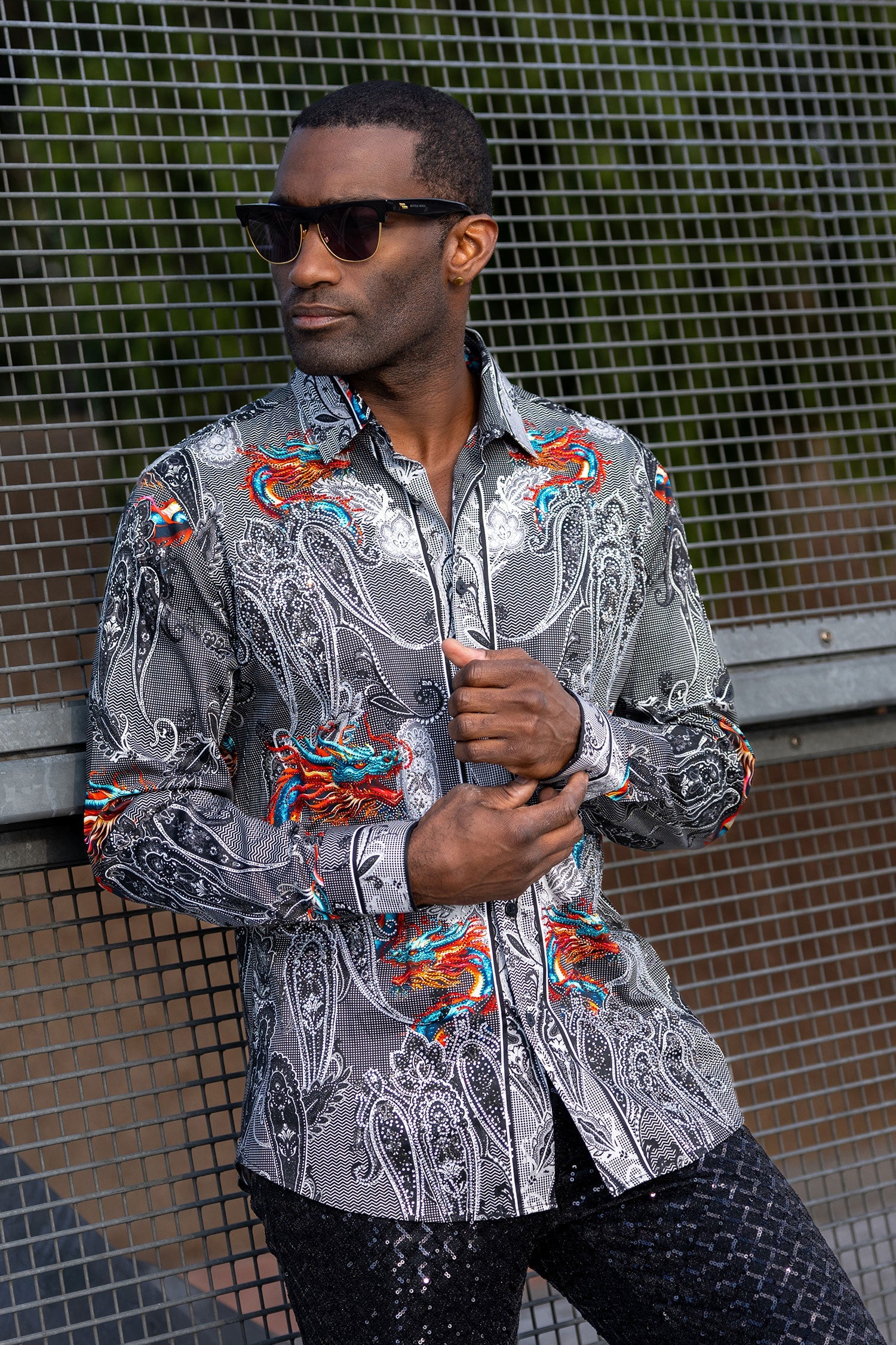 Breechquilt Rhinestone Long Sleeve Shirt