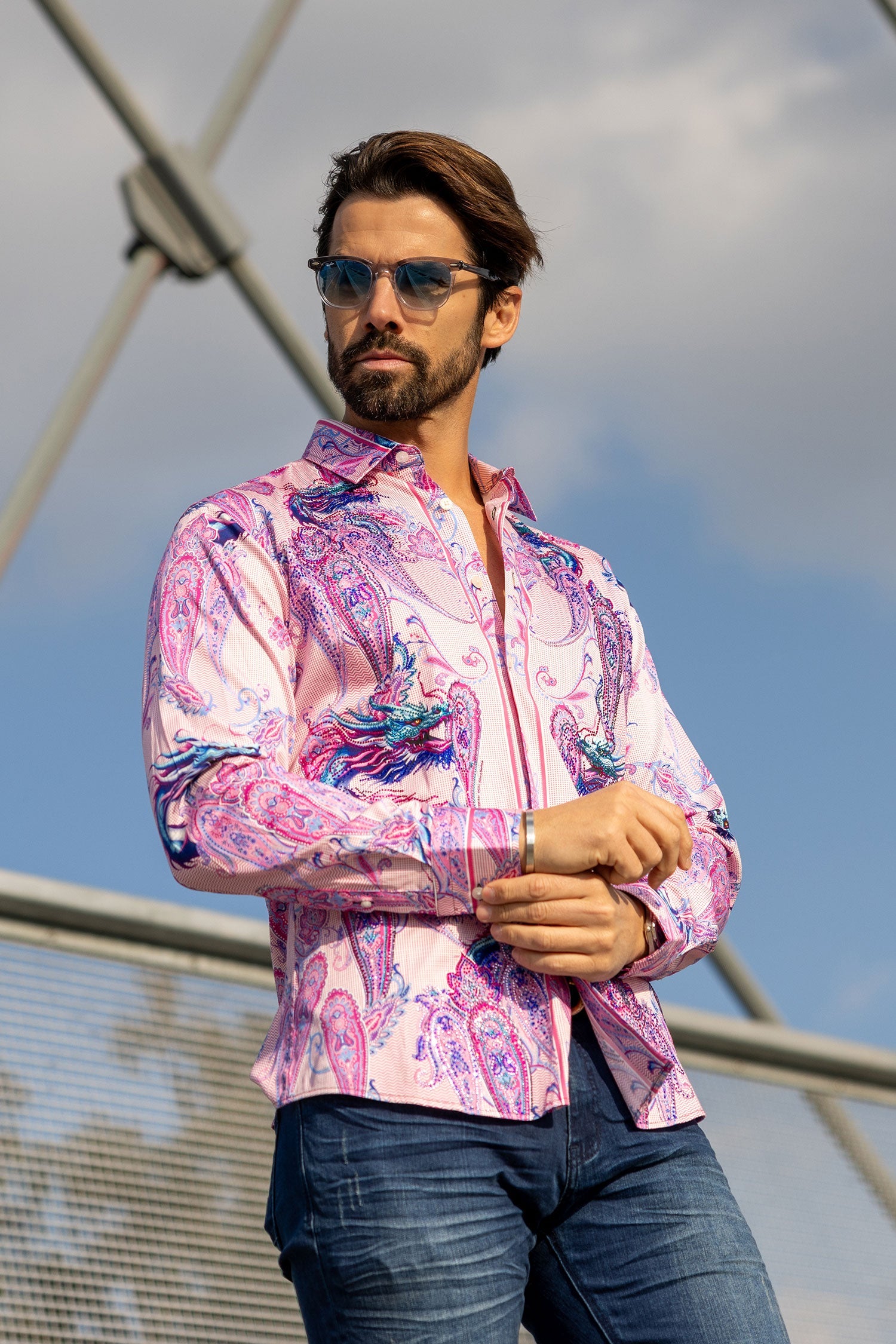 Breechquilt Rhinestone Long Sleeve Shirt