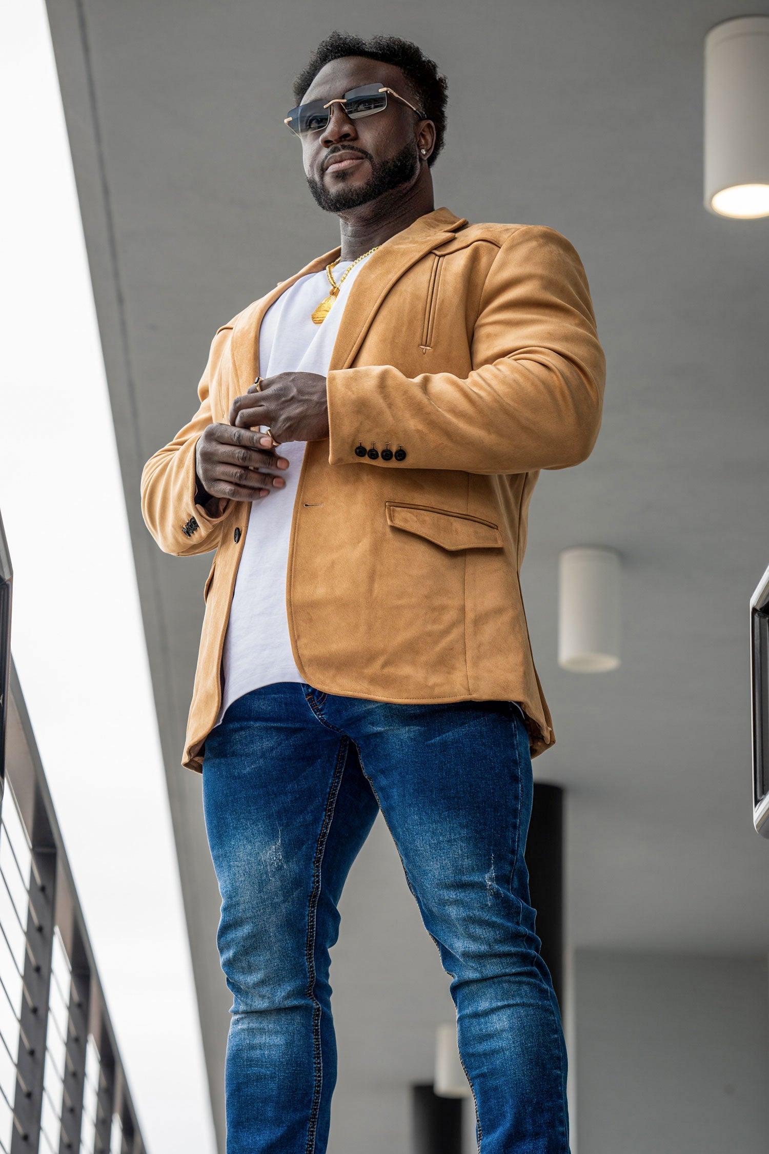 Drowsewrap Suede Blazer