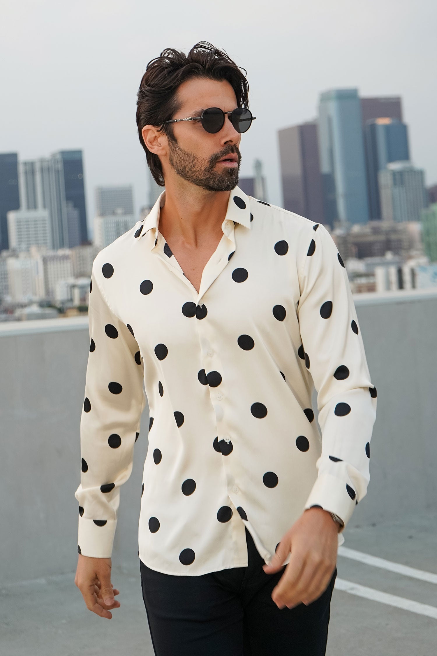 Macau Polka Dots Long Sleeve Shirt