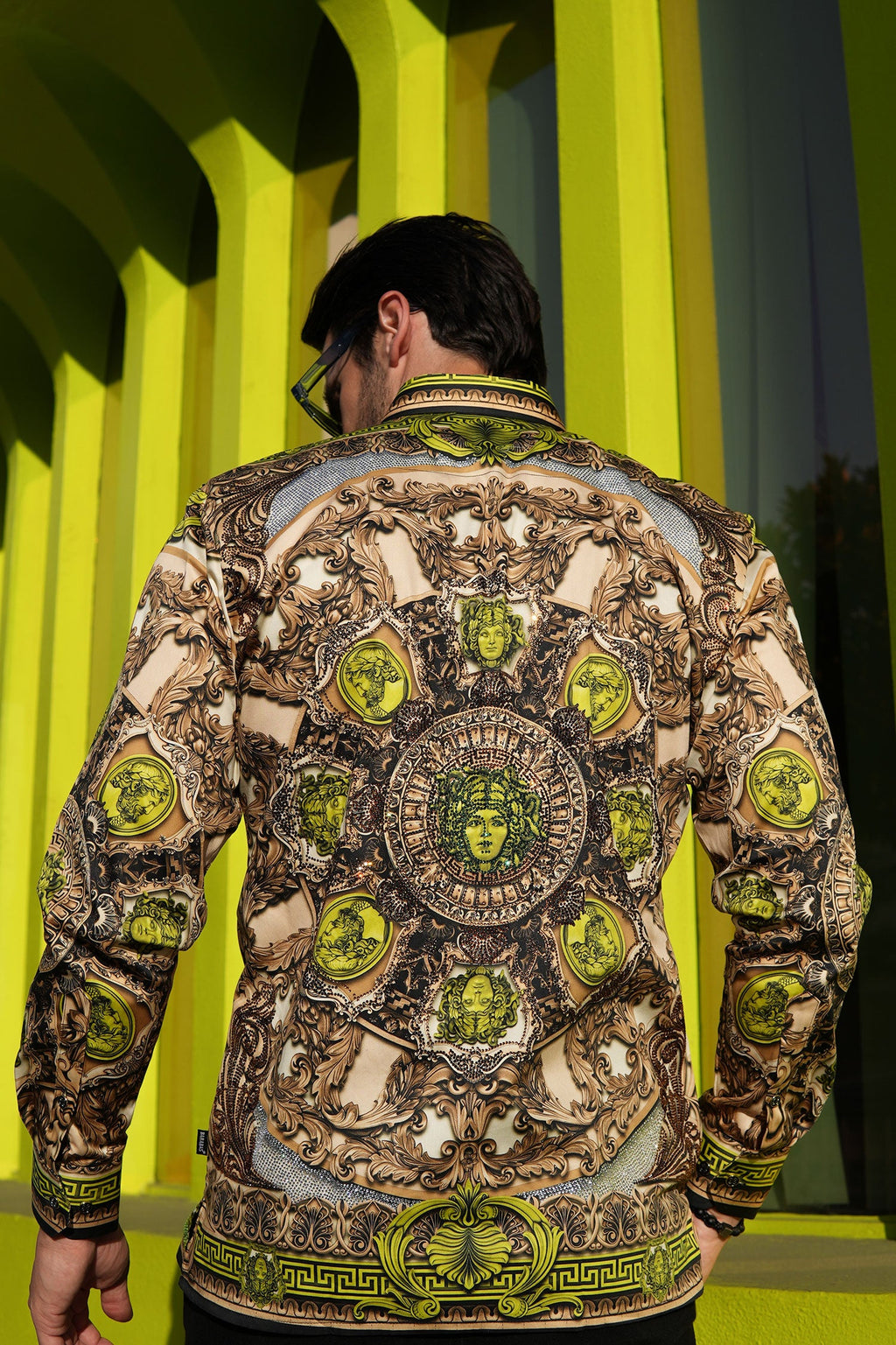 Flamboyant Trend Rhinestone Long Sleeve Shirt