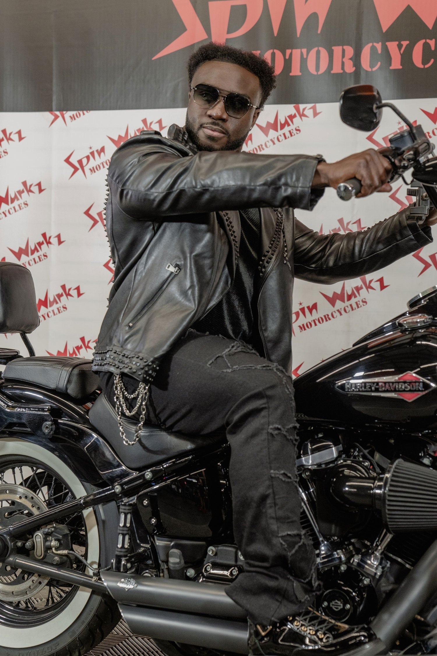 Serrated Look PU Jacket