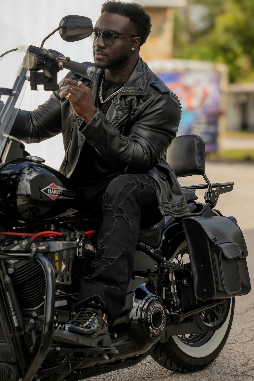 Serrated Look PU Jacket