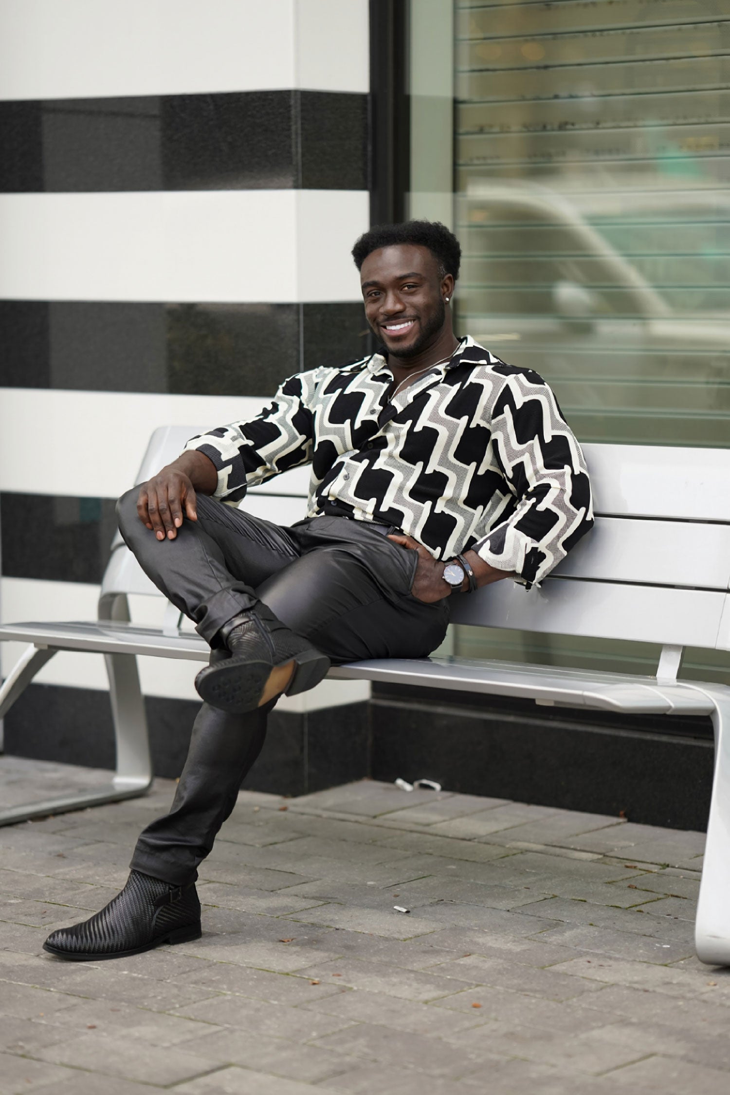 Pattaya Geometric Long Sleeve Shirt