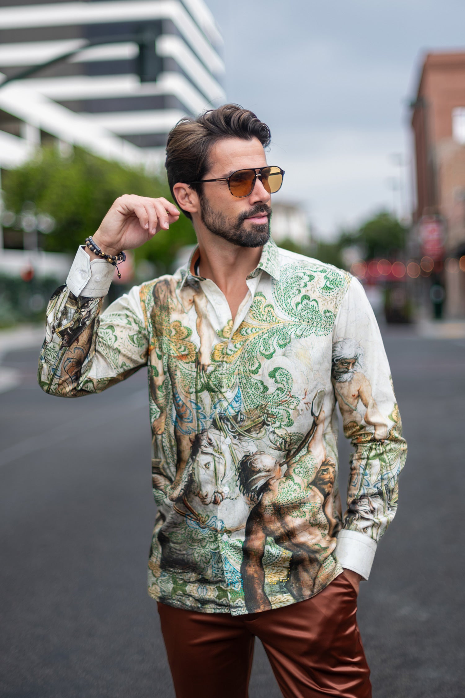 Universal Life Rhinestone Long Sleeve Shirt