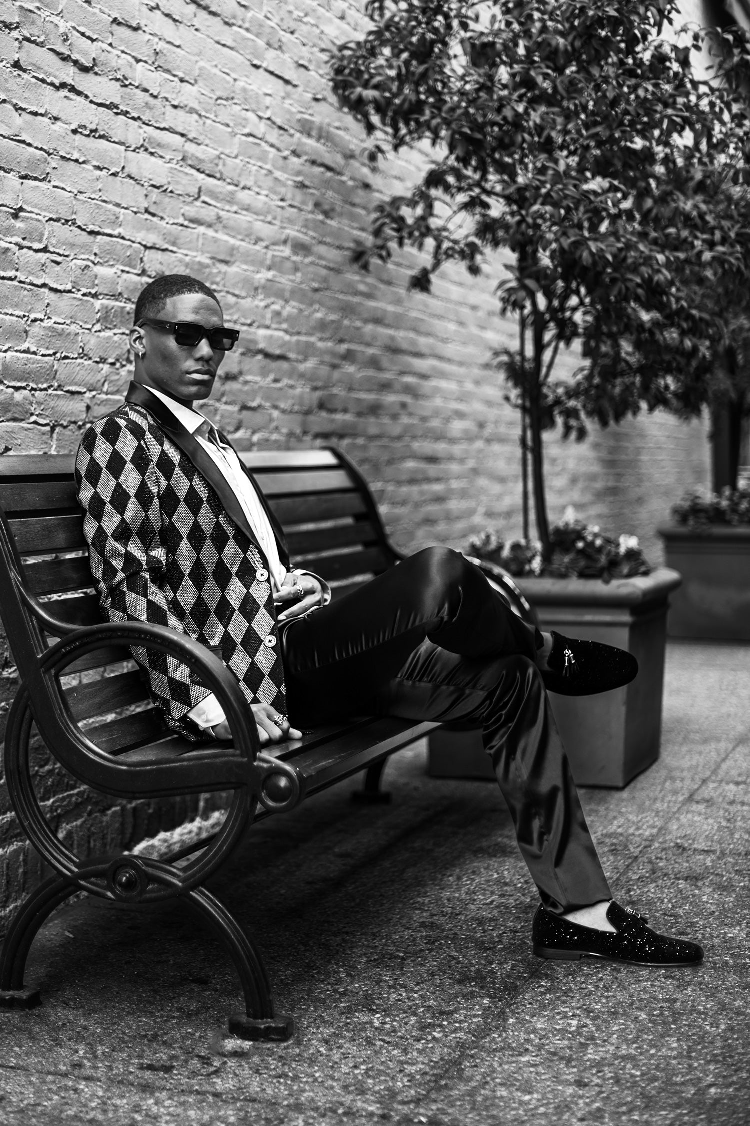 Torva Rhinestone Blazer