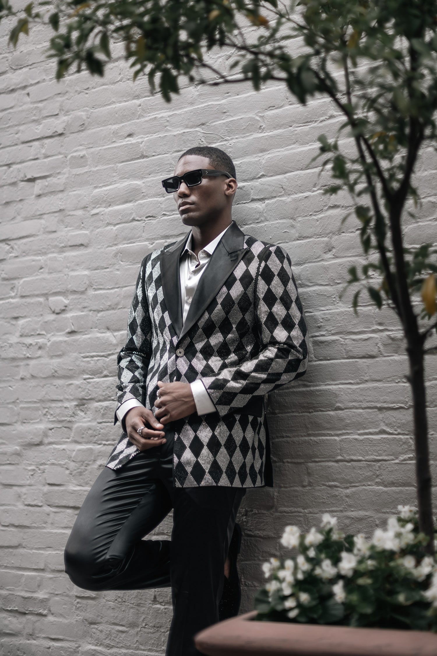 Torva Rhinestone Blazer