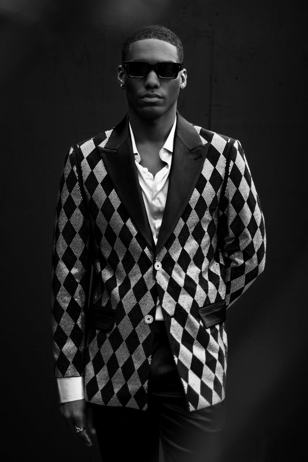 Torva Rhinestone Blazer