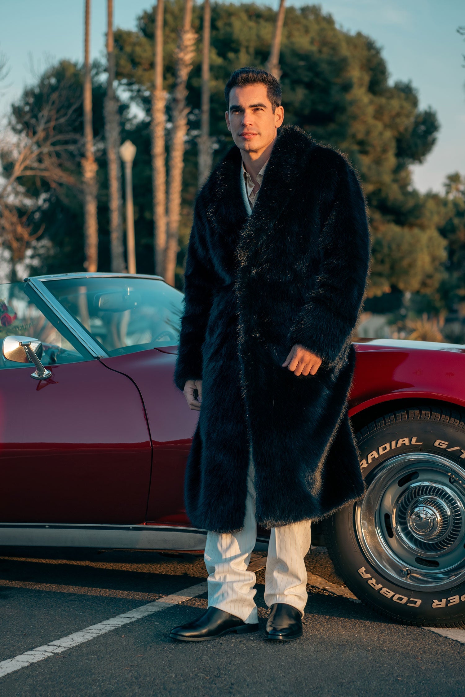 Flitterbreeze Fur Long Coat