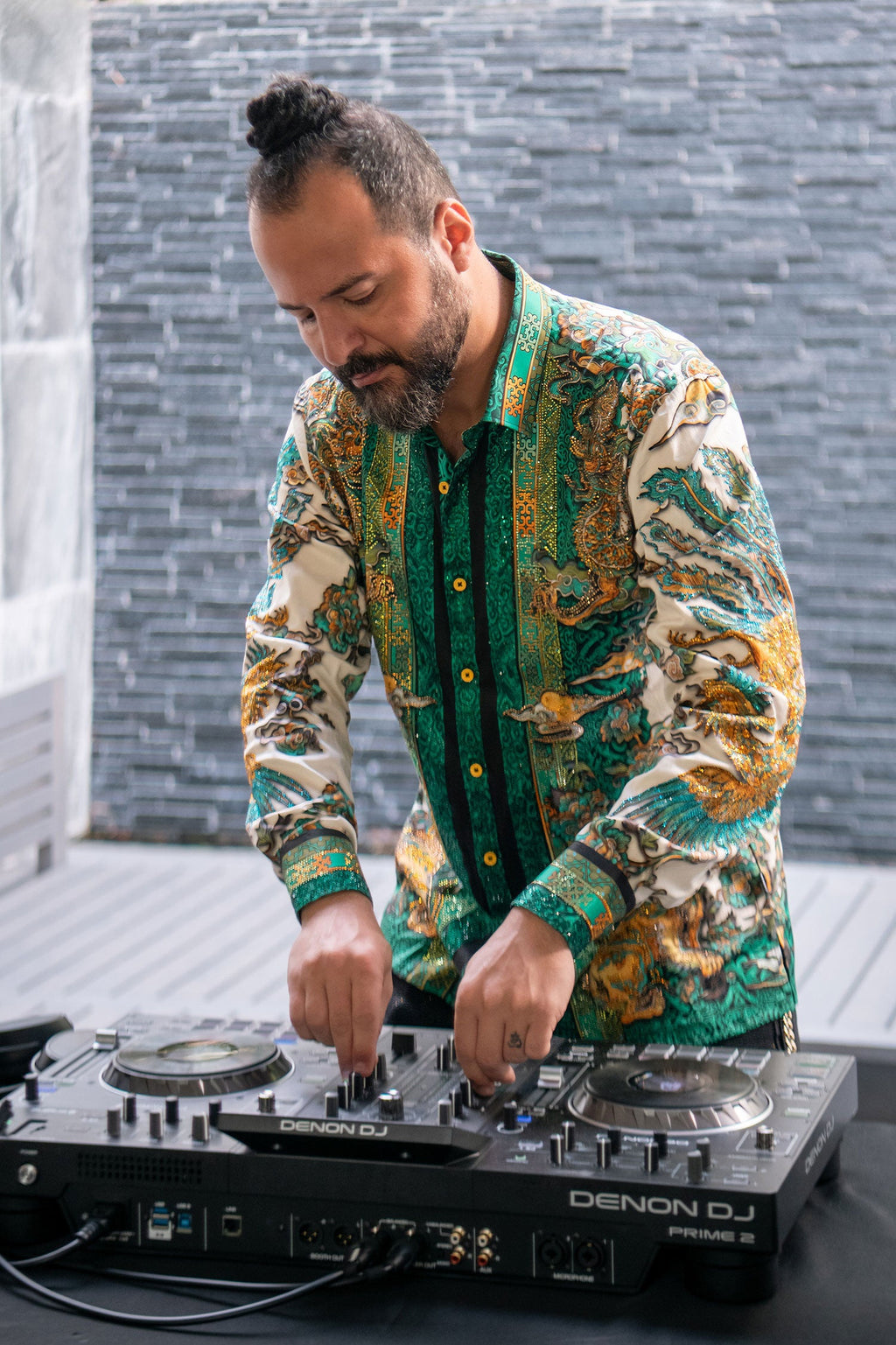 Flitstitch Rhinestone Long Sleeve Shirt