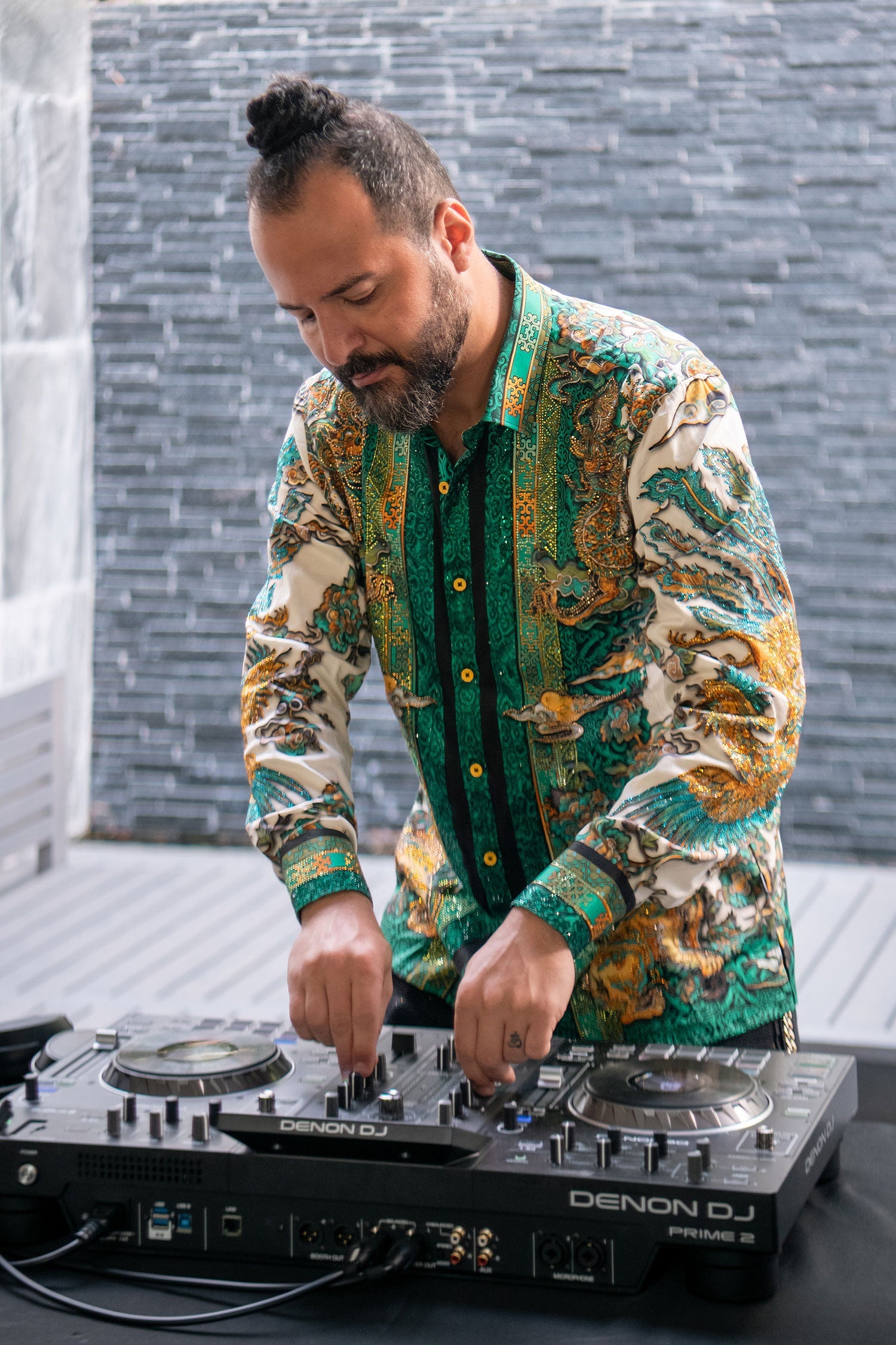 Flitstitch Rhinestone Long Sleeve Shirt