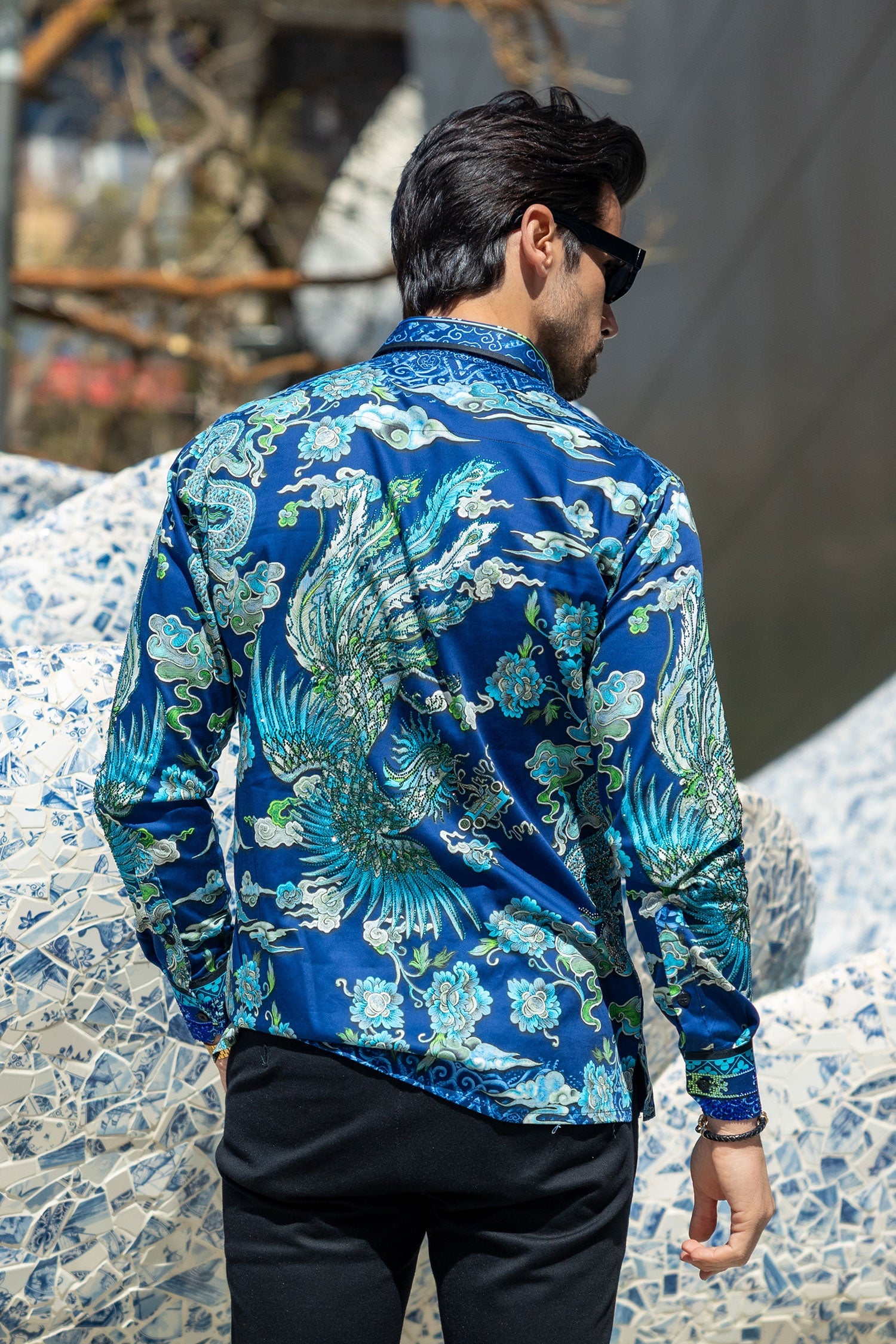 Flitstitch Rhinestone Long Sleeve Shirt