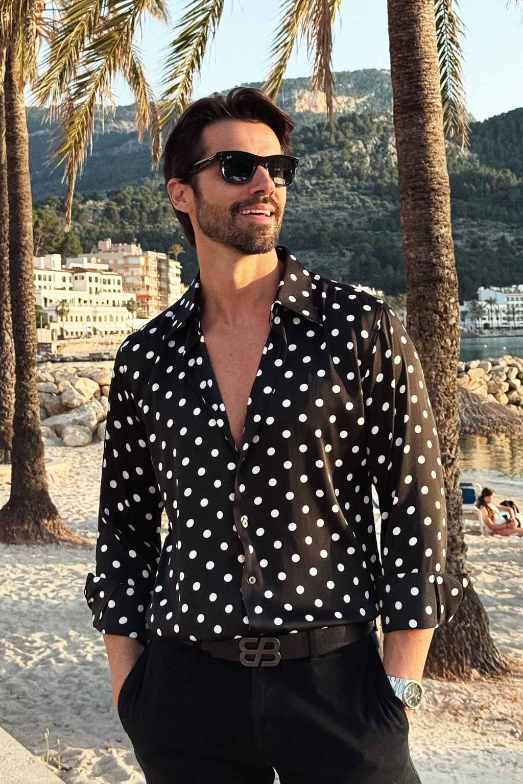 Delhi Polka Dots Long Sleeve Shirt