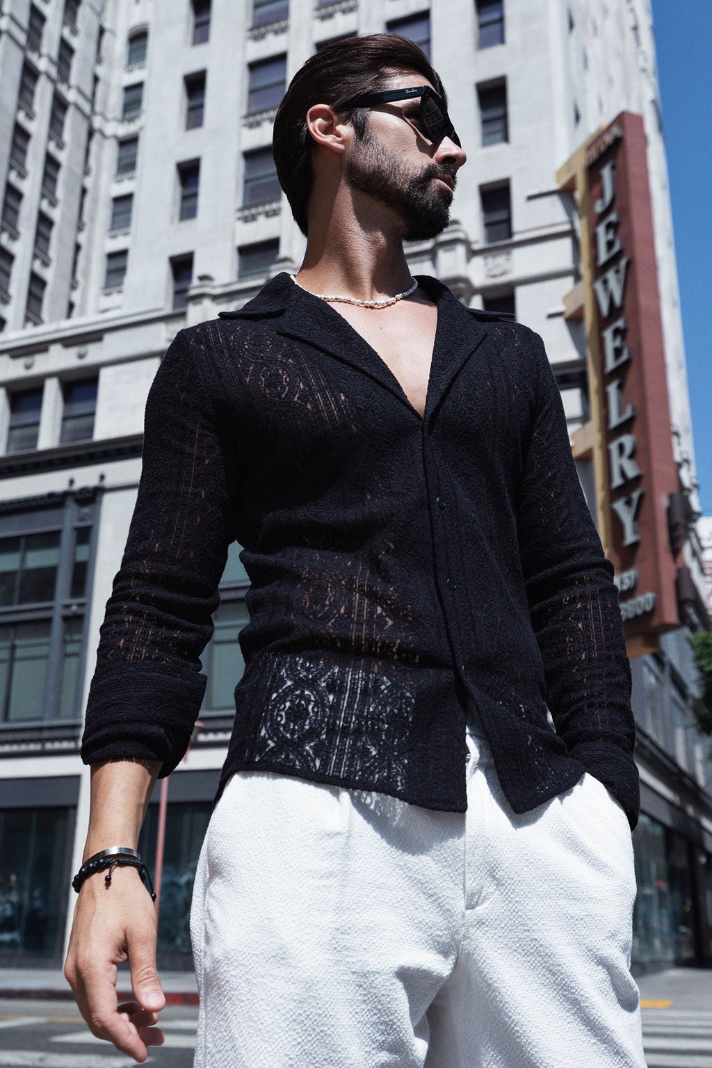 Janeiro Embroidered Long Sleeve Shirt