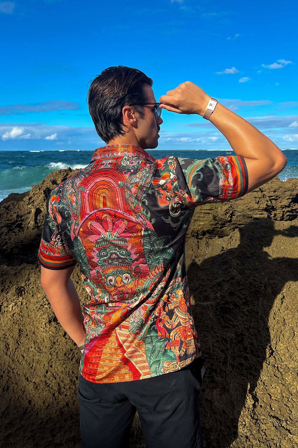 Flickerkilt Rhinestone Short Sleeve Shirt