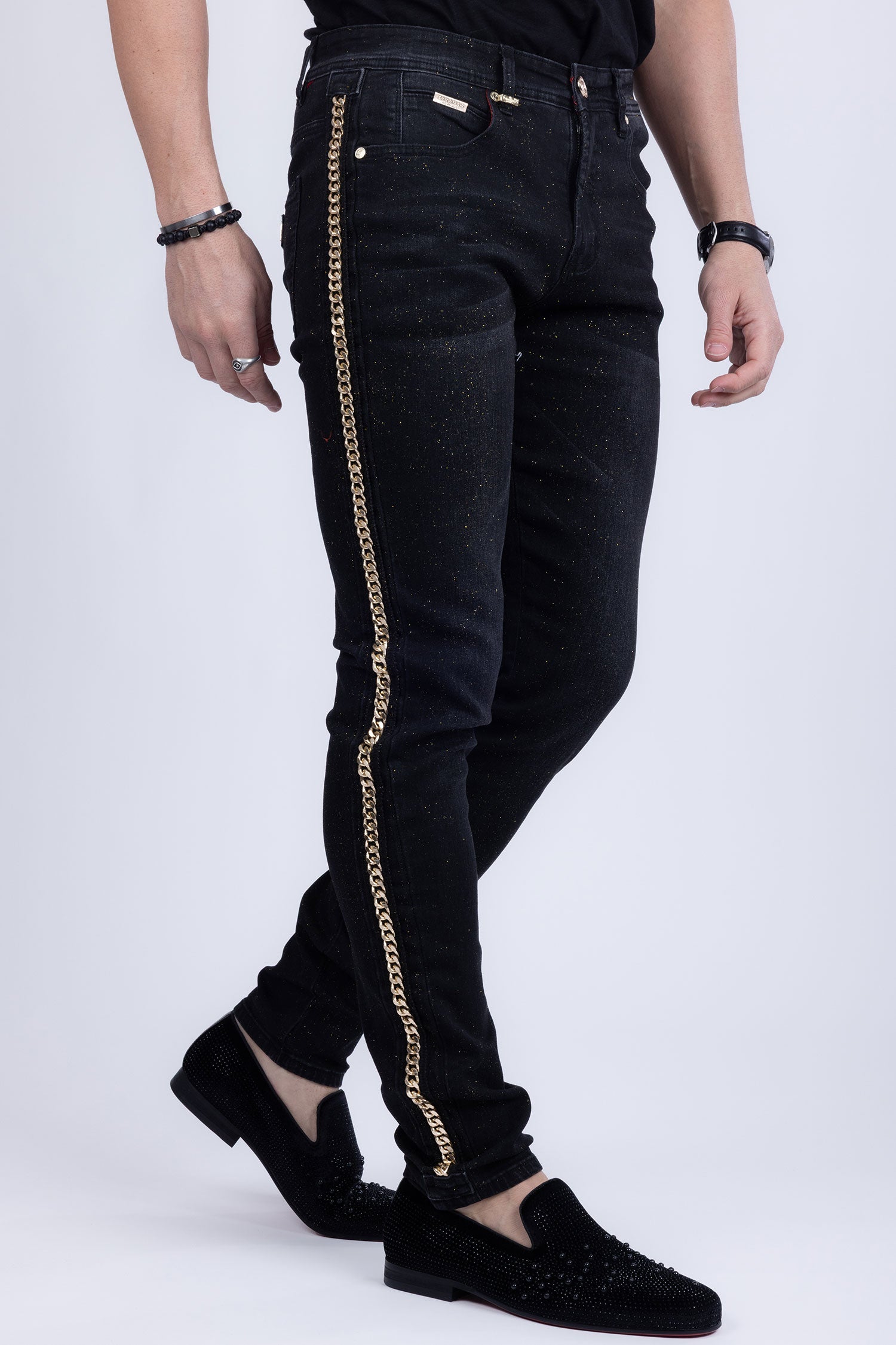Chain on love Jeans