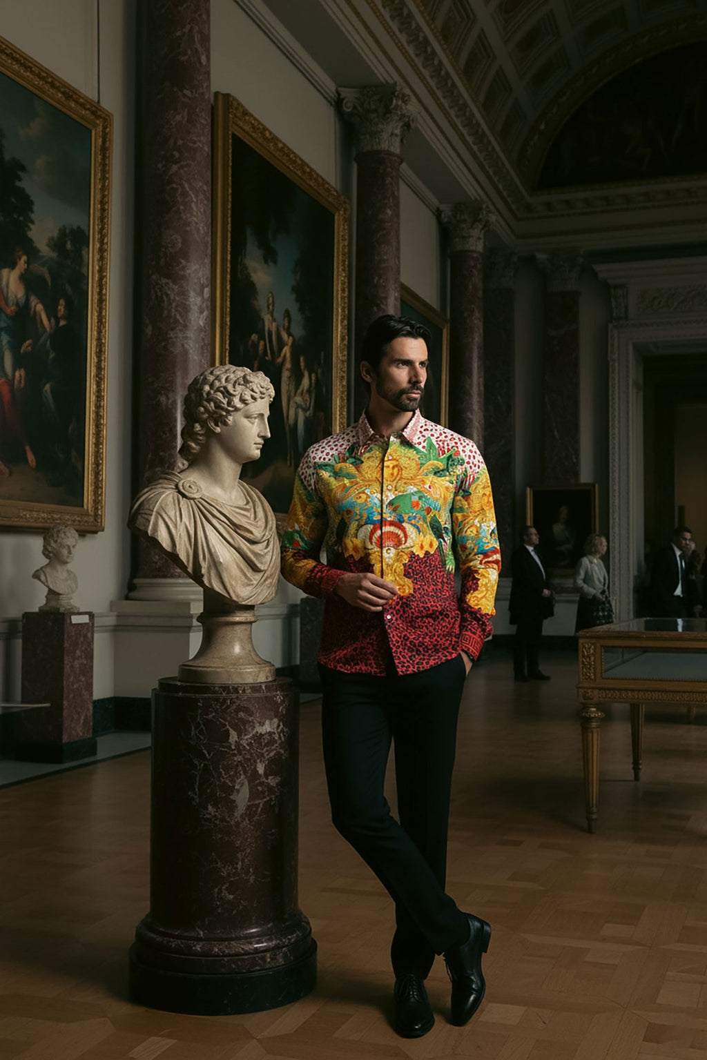 South Beach Rhinestone Long Sleeve Shirt