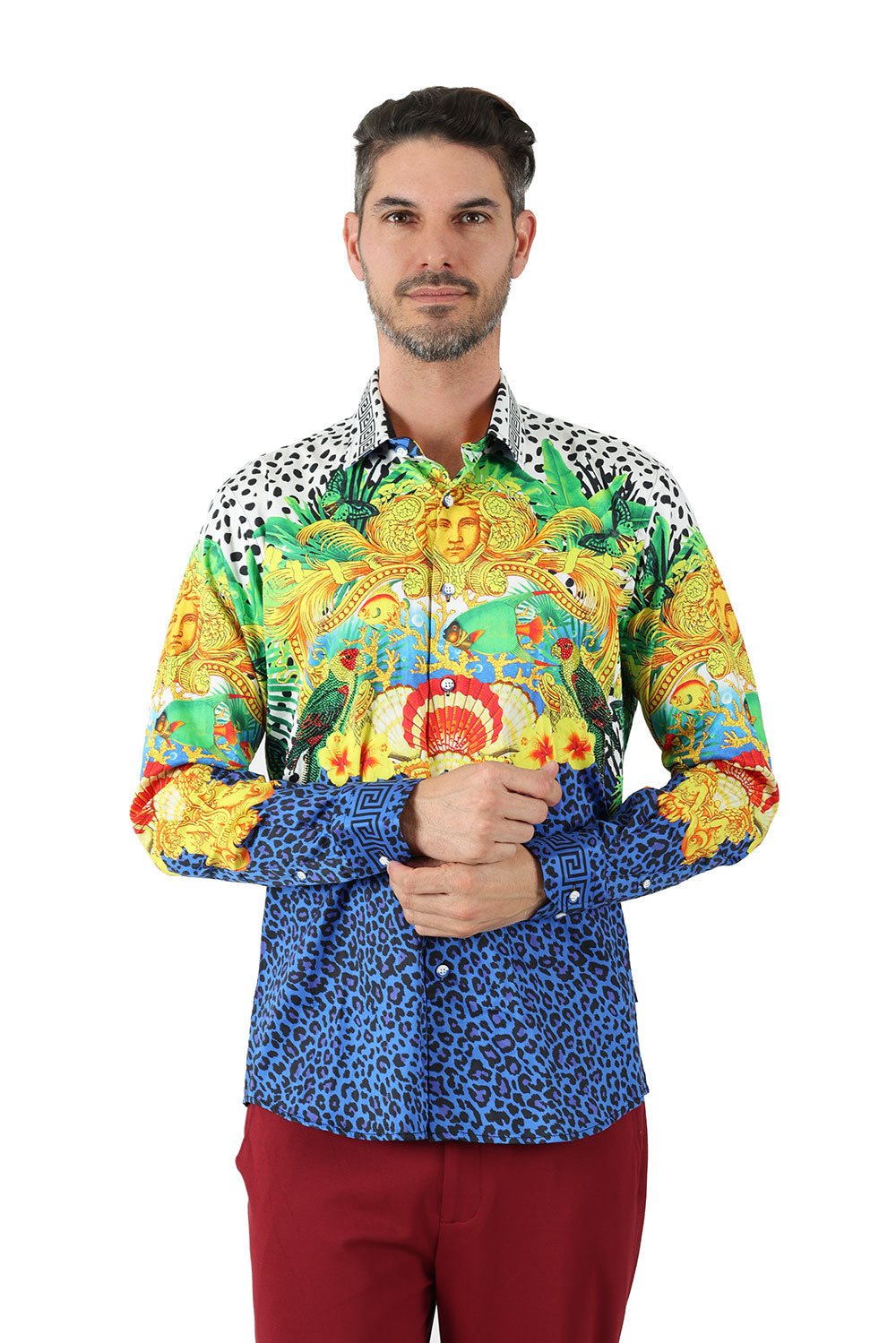 South Beach Rhinestone Long Sleeve Shirt