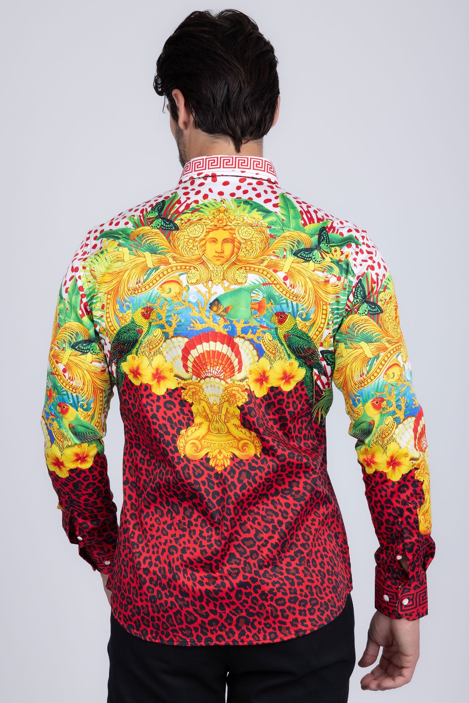 South Beach Rhinestone Long Sleeve Shirt